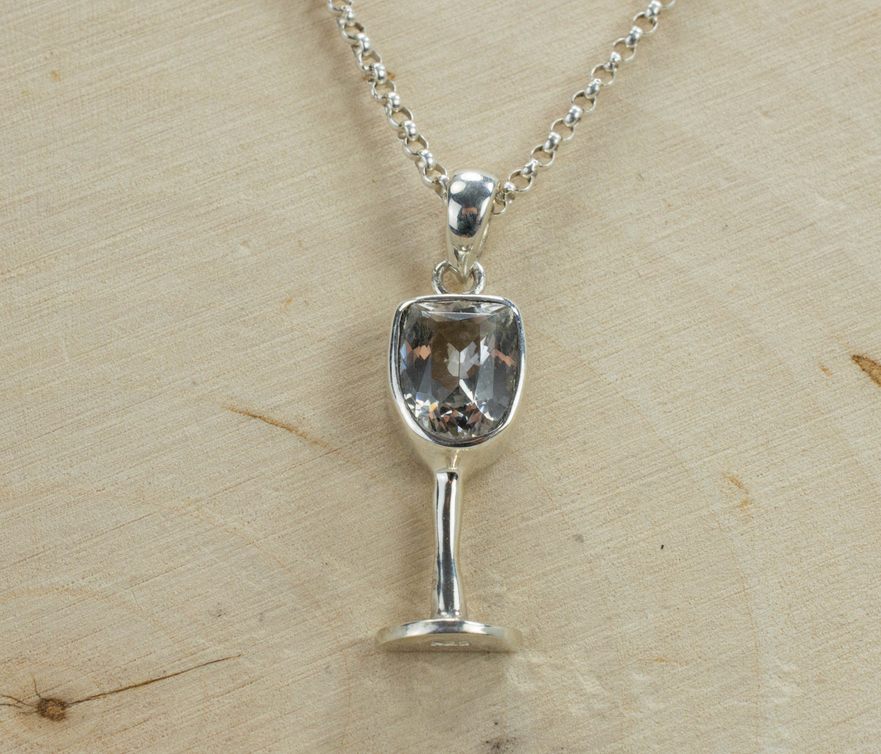 Tanzanian Quartz Sterling Silver Pendant; Genuine Untreated Mondo Quartz; Quartz Pendant - Mark Oliver Gems