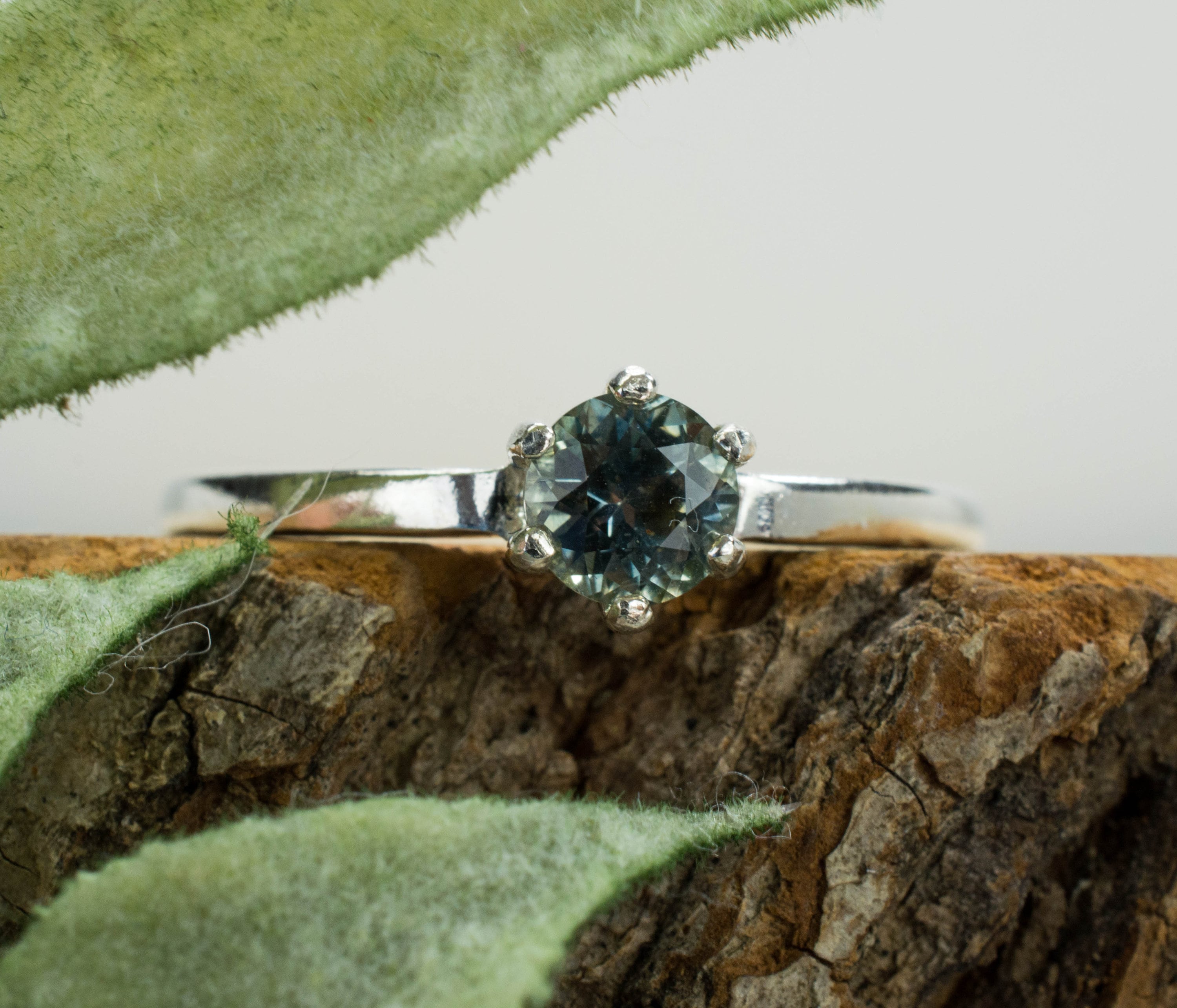 Montana Sapphire Ring, Genuine Untreated USA Sapphire; Blue Sapphire Ring - Mark Oliver Gems