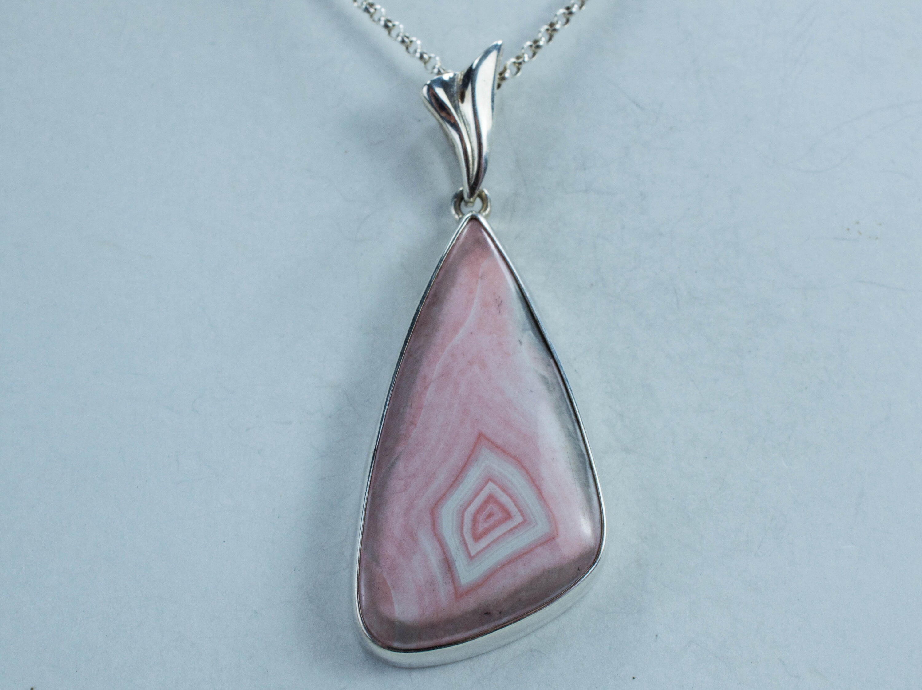 Agate Sterling Silver Pendant, Genuine Untreated Australia Agate - Mark Oliver Gems