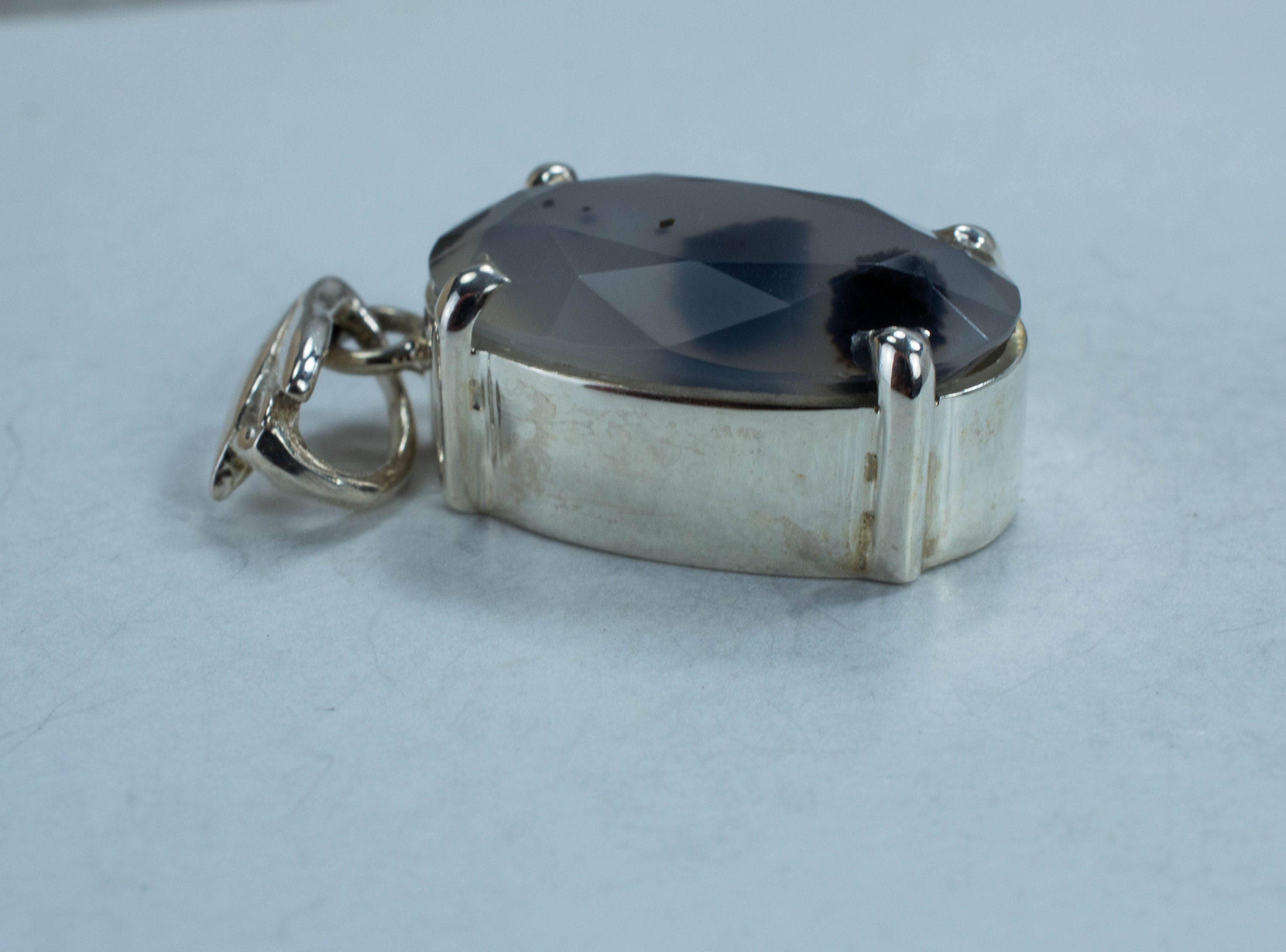 Montana Agate Pendant, Natural Untreated USA Moss Agate - Mark Oliver Gems