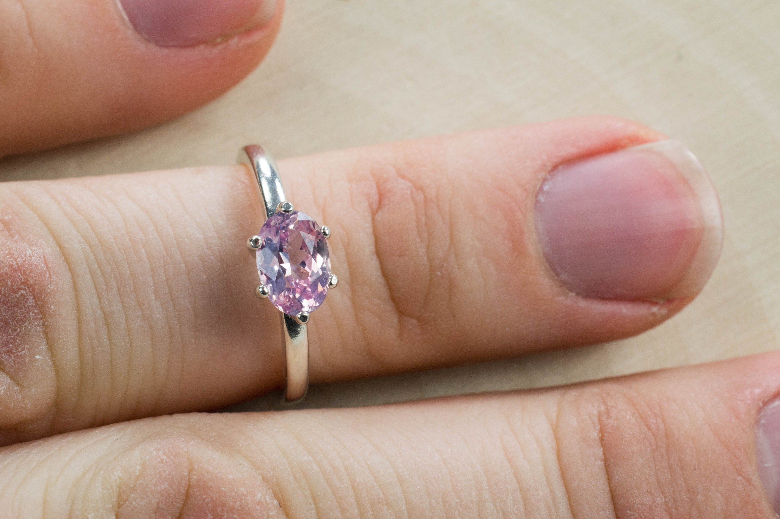 Padparadscha Sapphire Ring, Naural Untreated Sri Lanka Sapphire - Mark Oliver Gems