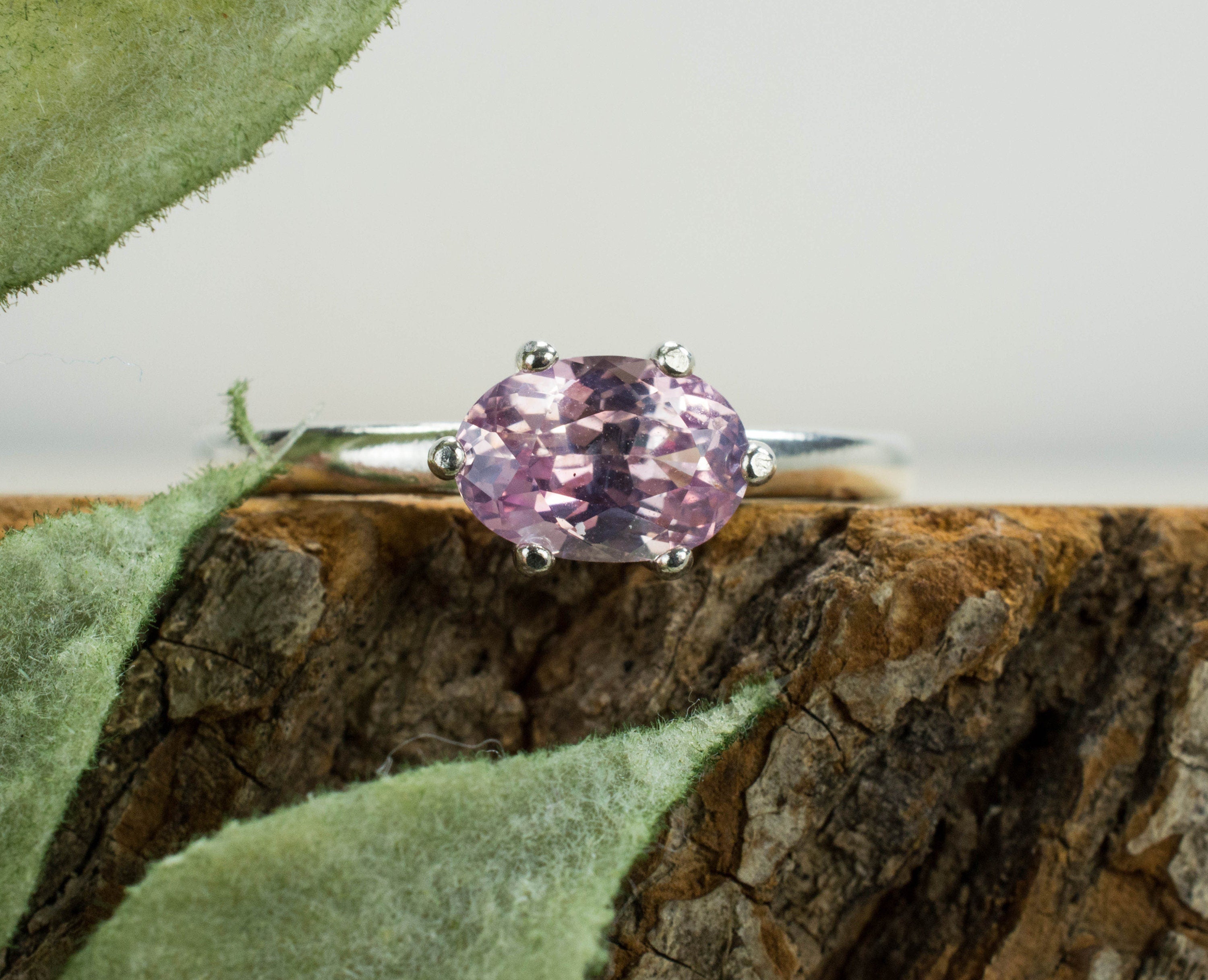 Padparadscha Sapphire Ring, Naural Untreated Sri Lanka Sapphire - Mark Oliver Gems