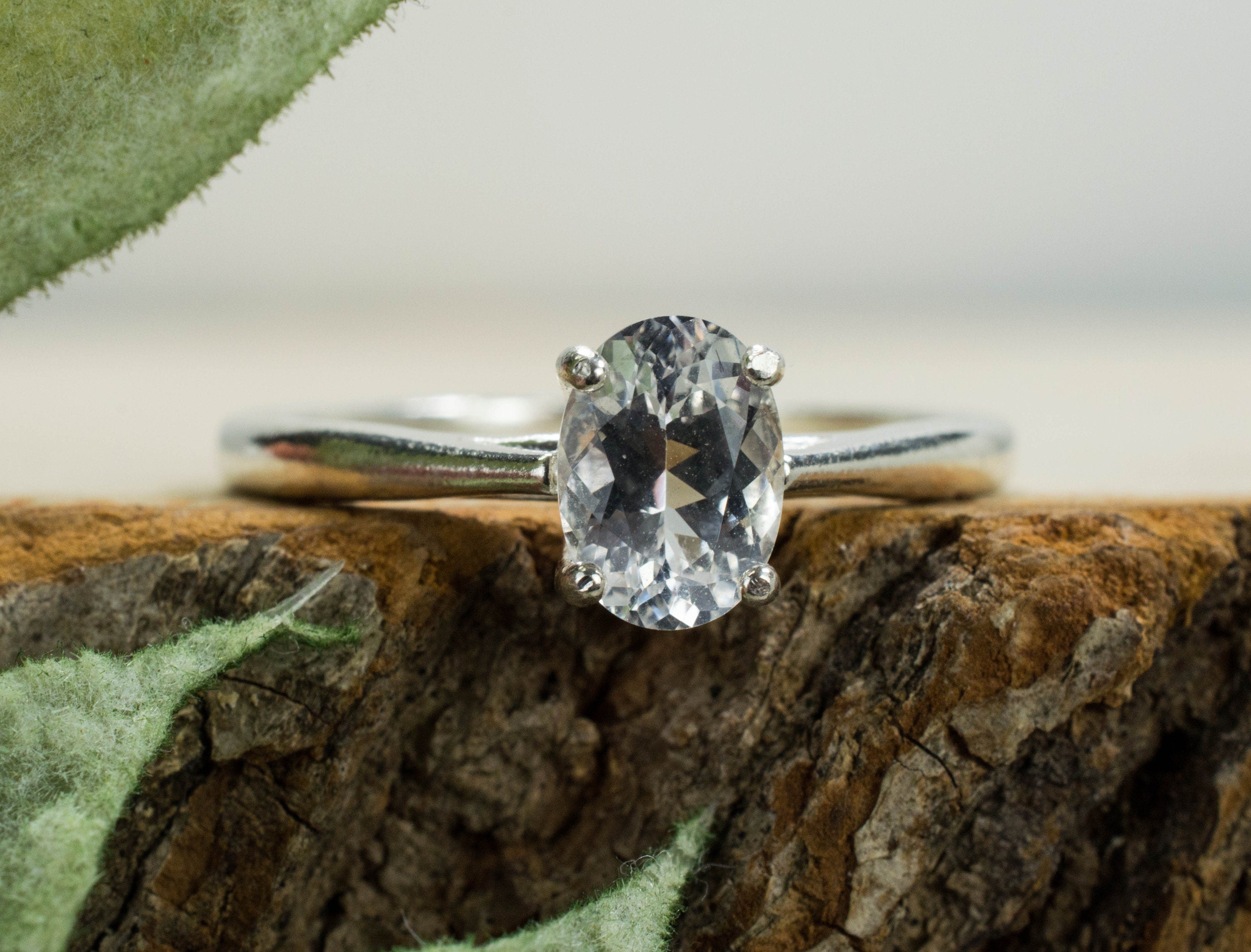 Danburite Ring; Genuine Untreated Mexican Danburite - Mark Oliver Gems