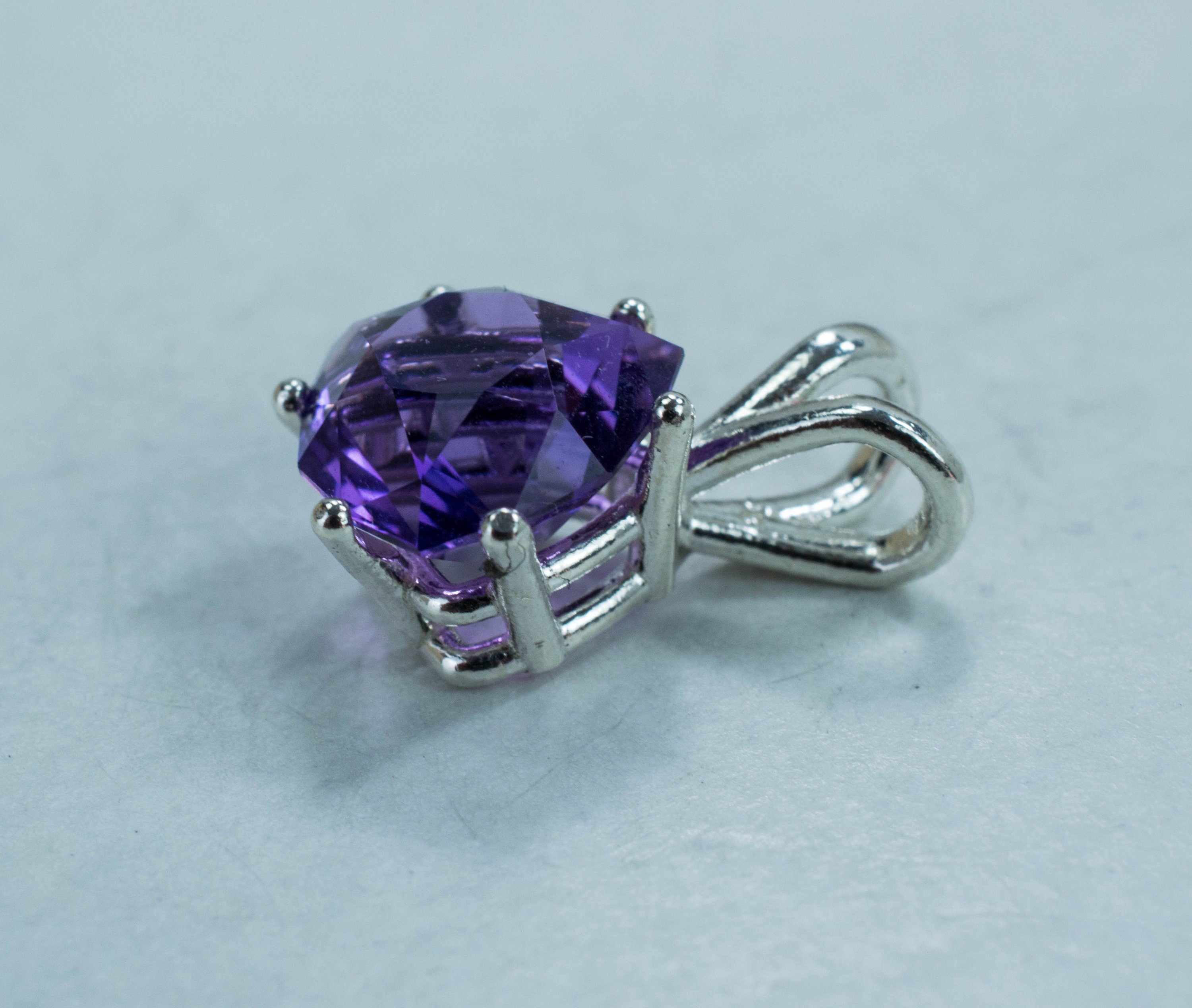 Amethyst Pendant, Untreated Natural Brazil Amethyst - Mark Oliver Gems