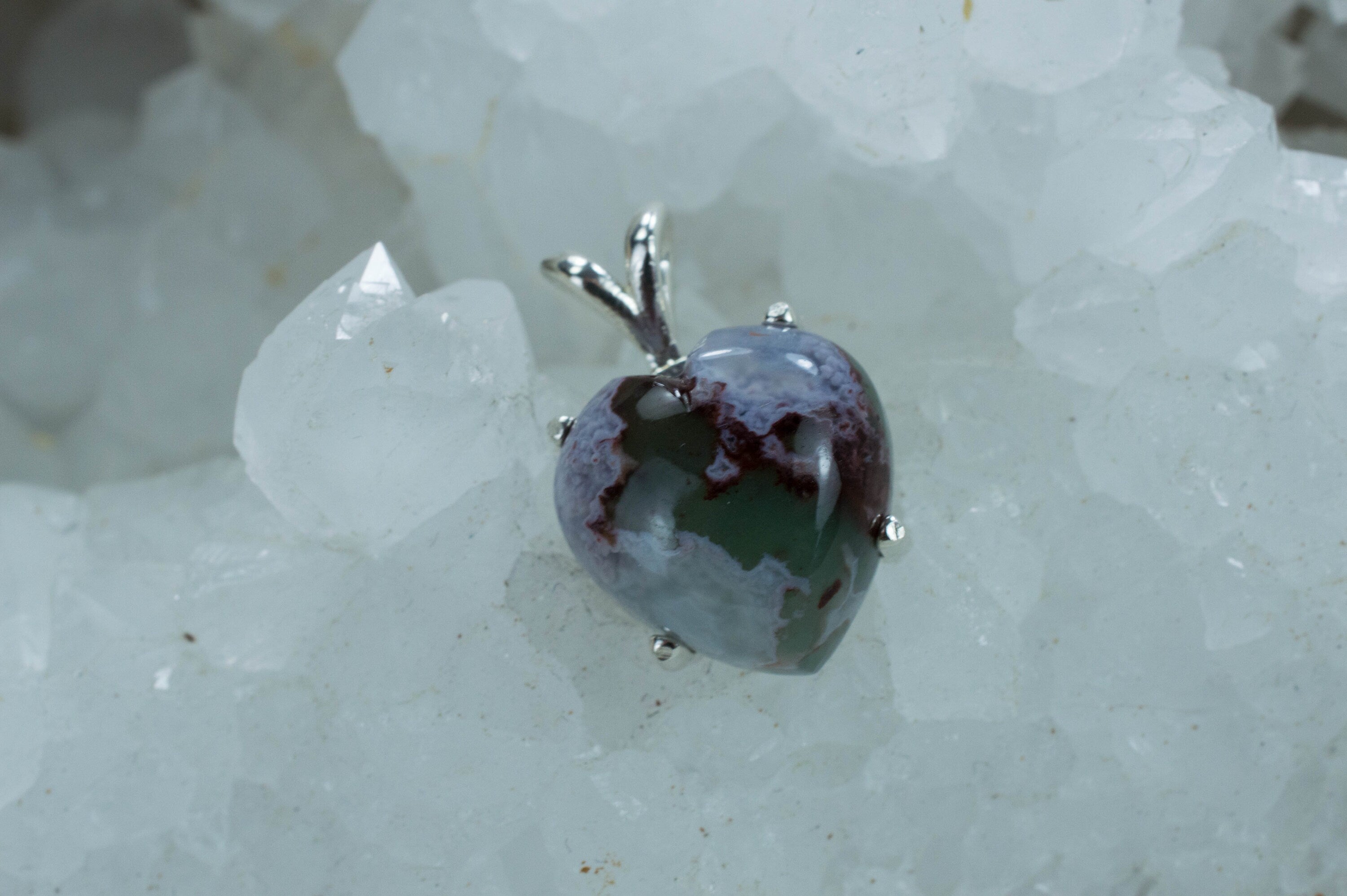 Aquaprase Pendant; Genuine Untreated African Aquaprase™; 10.405cts - Mark Oliver Gems