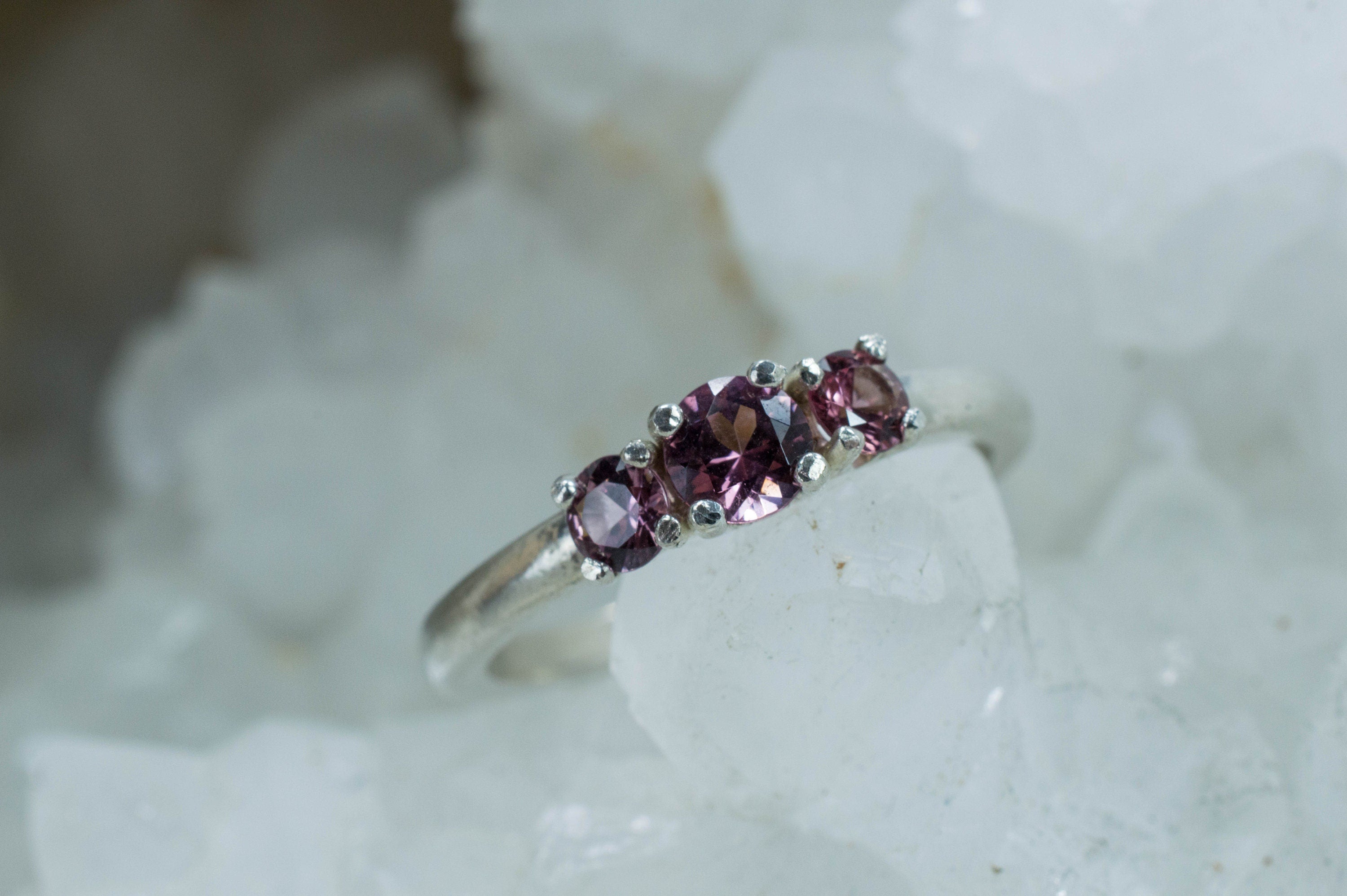 Rhodolite Garnet Ring, Genuine Untreated Tanzania Garnets - Mark Oliver Gems