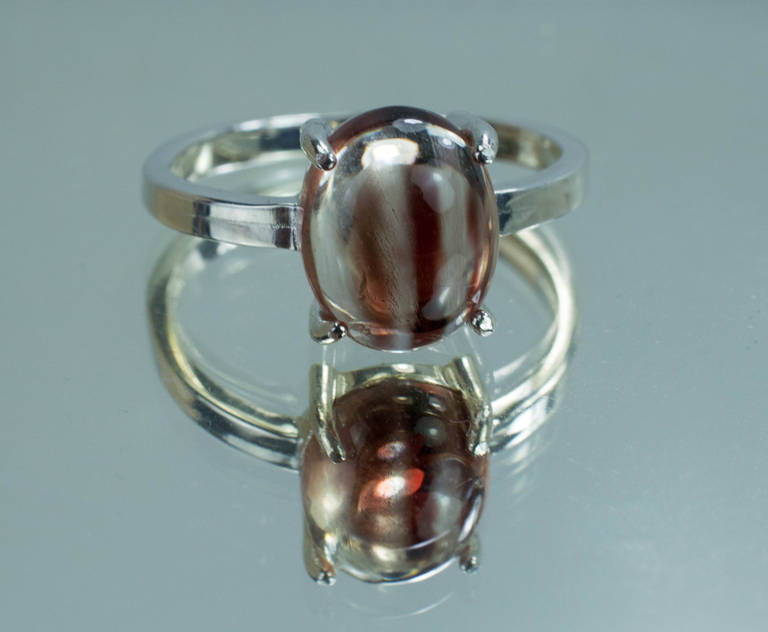 Oregon Sunstone Ring; Genuine Untreated USA Mined Bi-Color Sunstone - Mark Oliver Gems