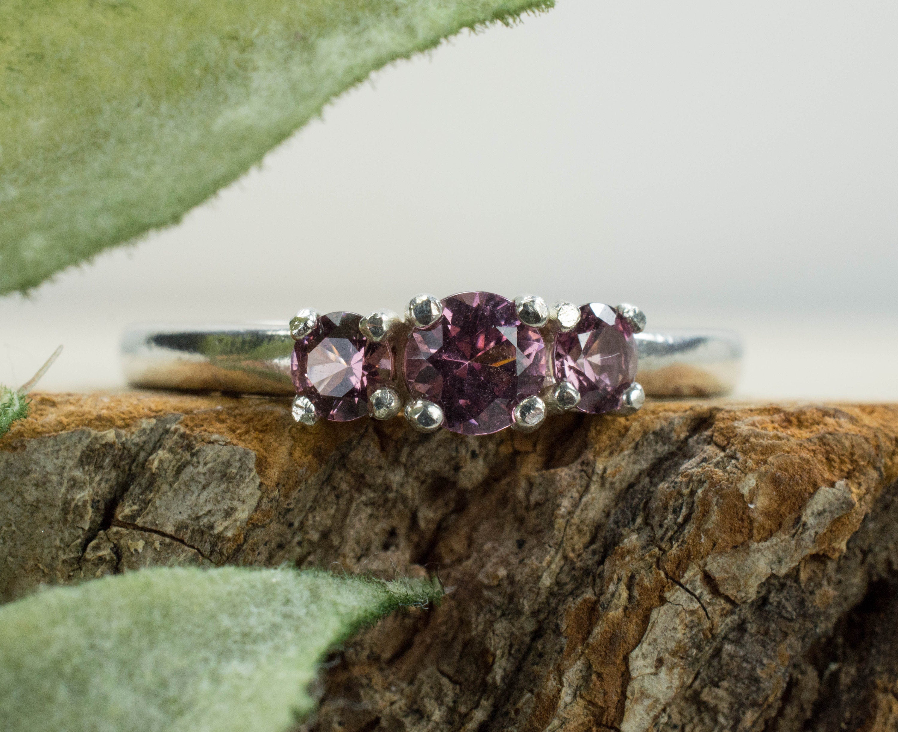Rhodolite Garnet Ring, Genuine Untreated Tanzania Garnets - Mark Oliver Gems