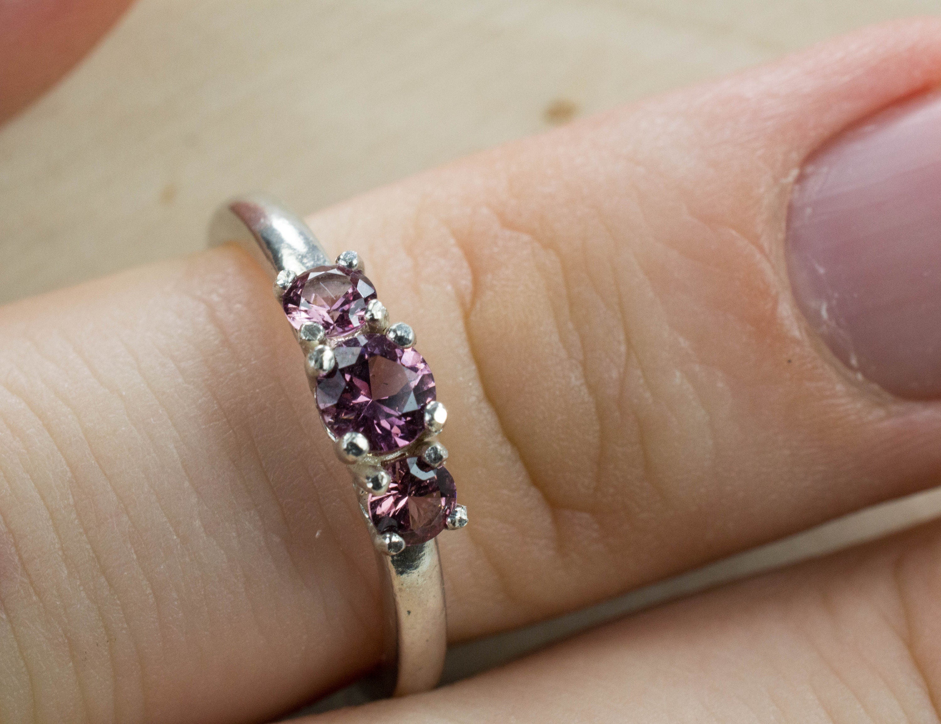 Rhodolite Garnet Ring, Genuine Untreated Tanzania Garnets - Mark Oliver Gems
