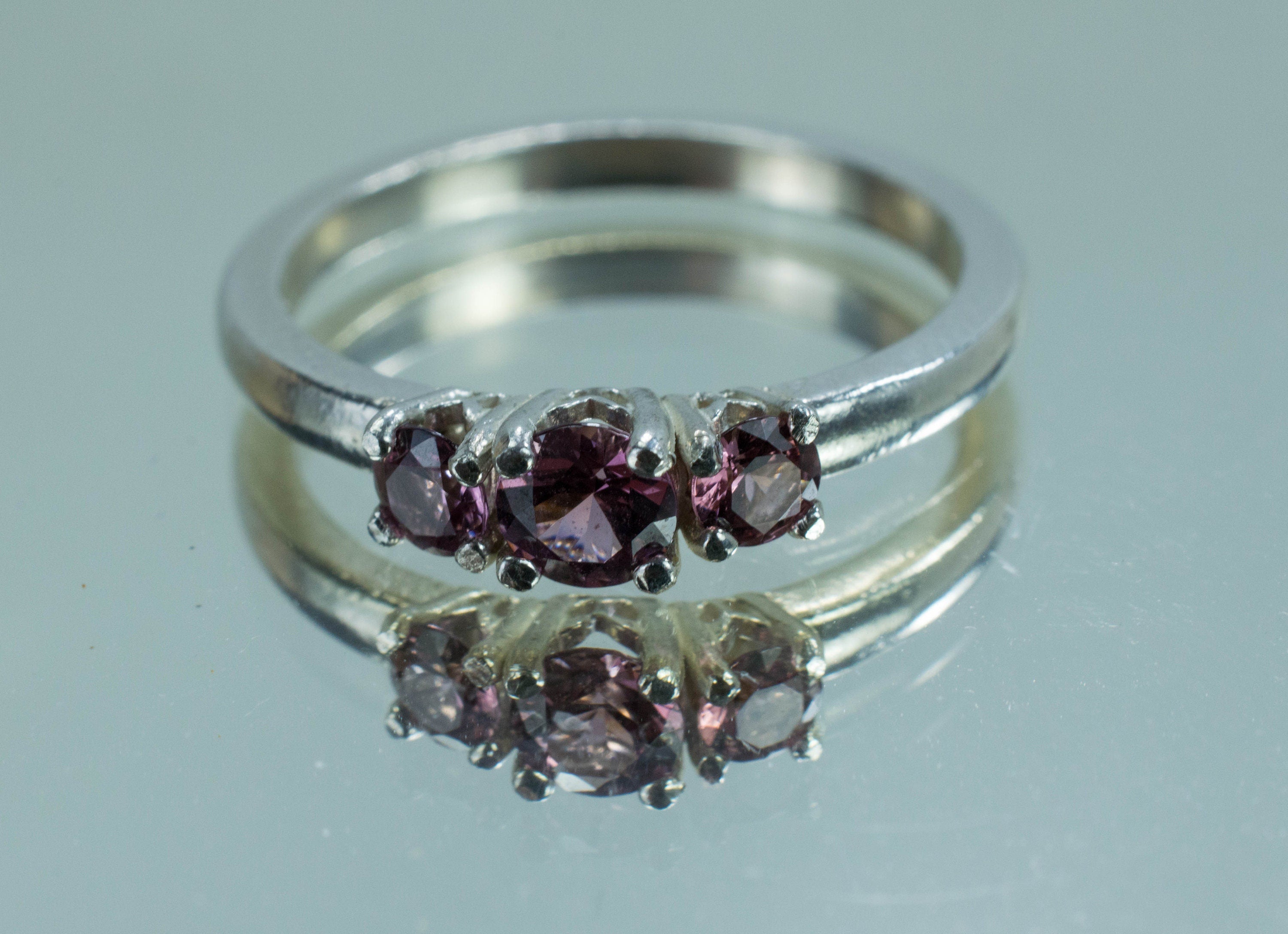 Rhodolite Garnet Ring, Genuine Untreated Tanzania Garnets - Mark Oliver Gems
