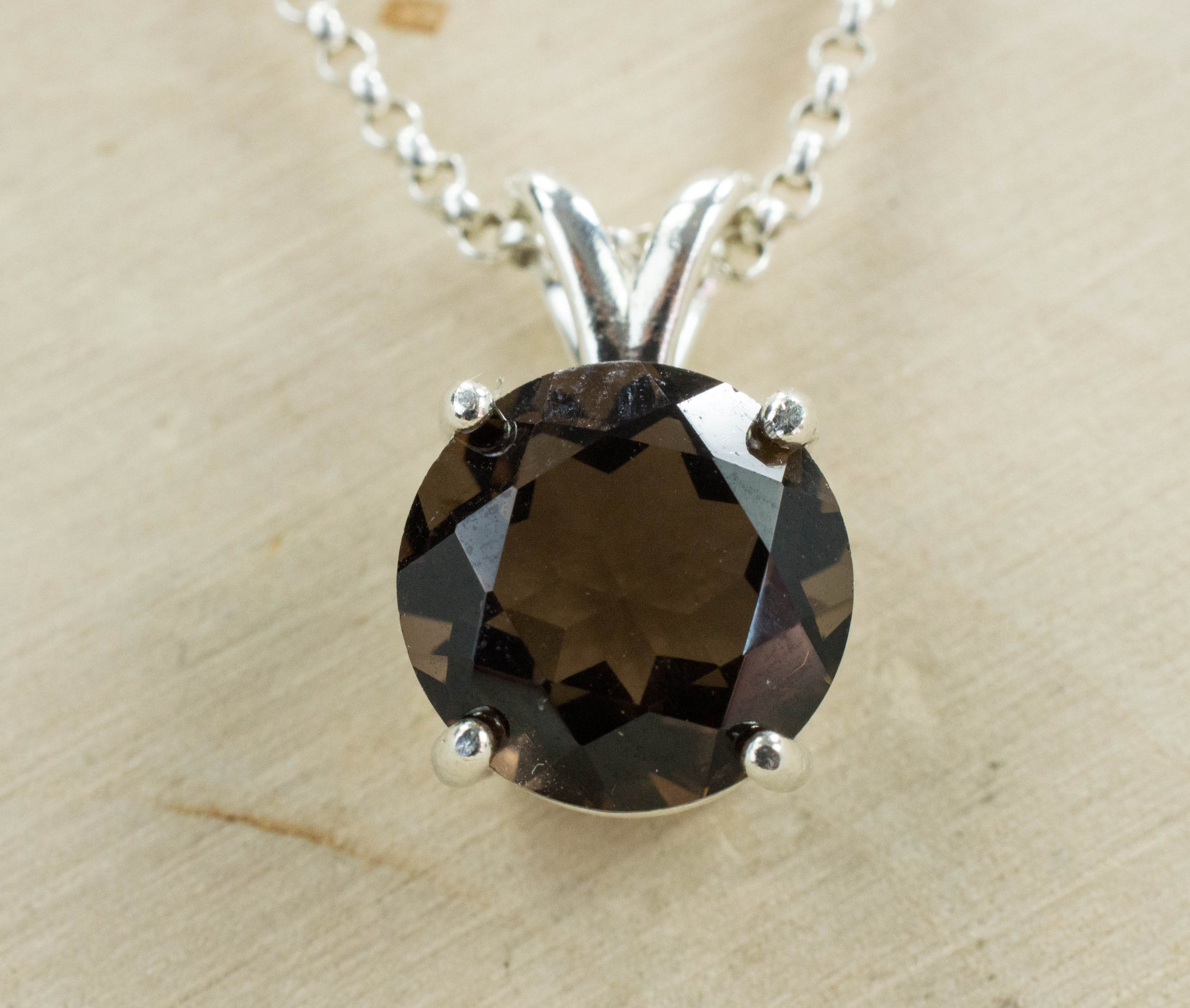 Smoky Quartz Pendant; Genuine Untreated USA Quartz - Mark Oliver Gems