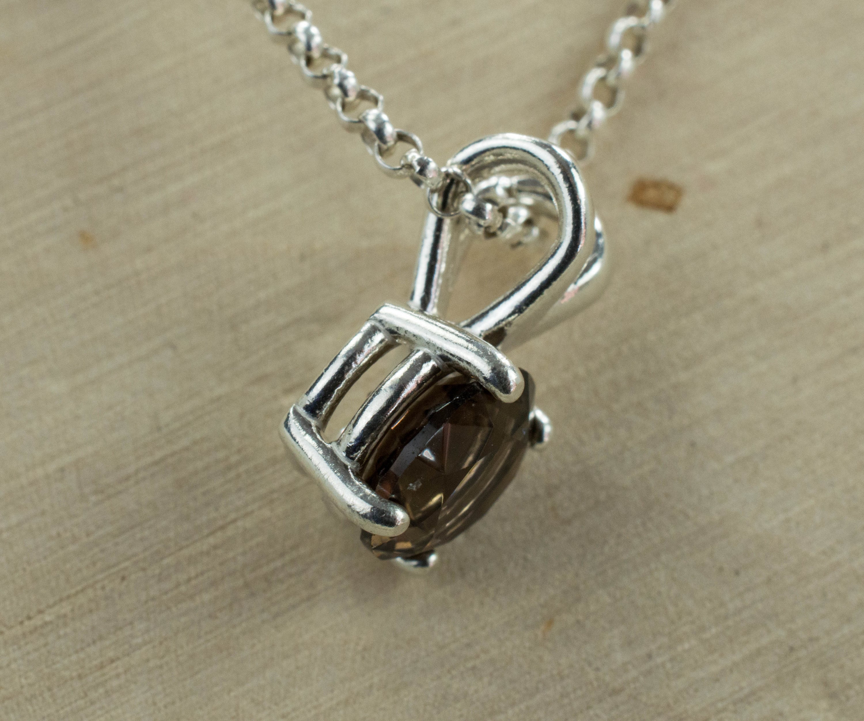 Smoky Quartz Pendant; Natural Untreated USA Quartz - Mark Oliver Gems
