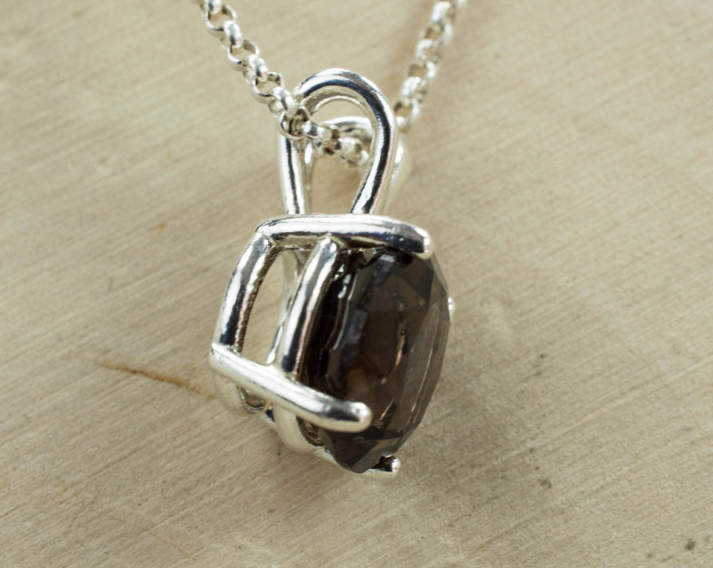 Smoky Quartz Pendant; Genuine Untreated USA Quartz - Mark Oliver Gems