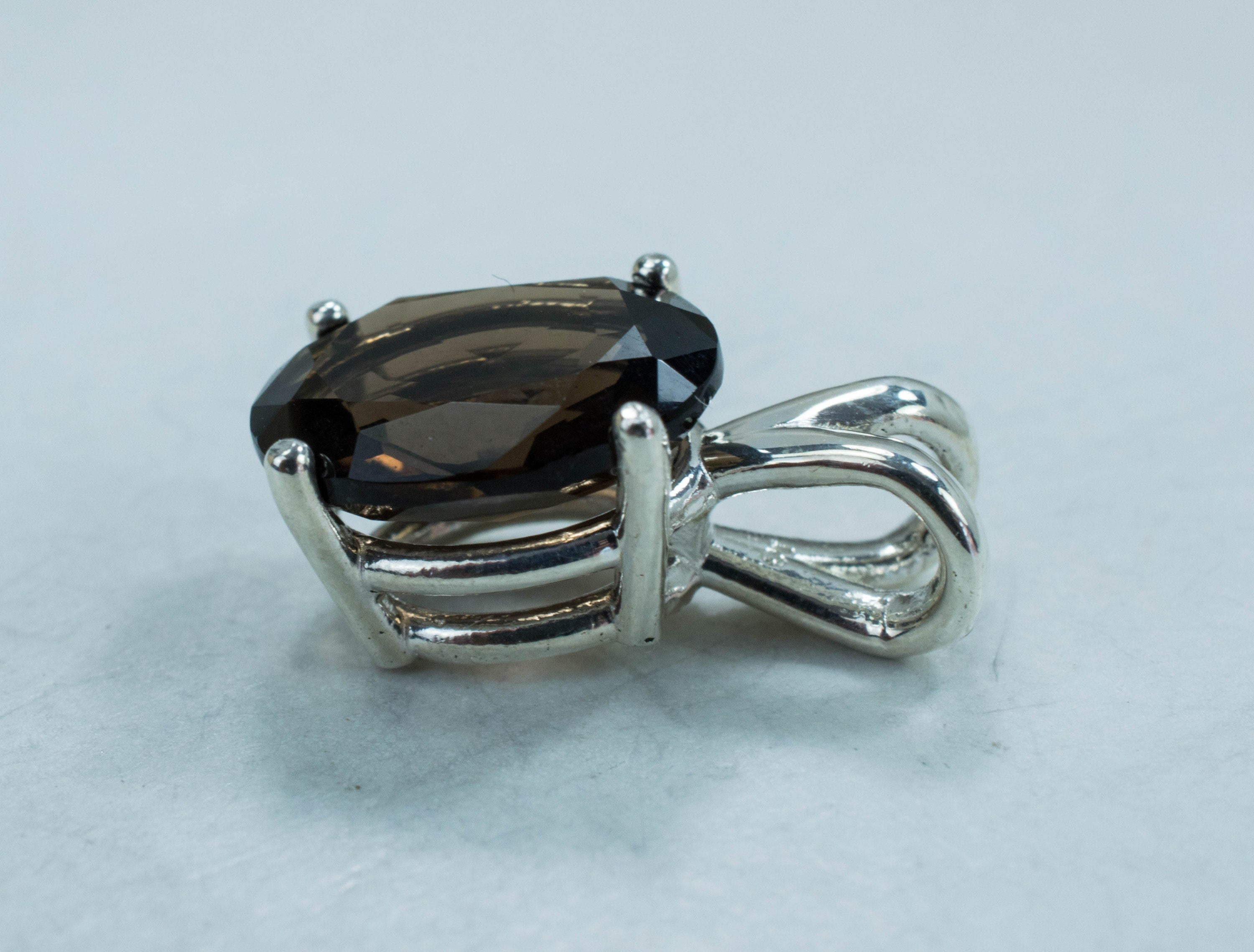 Smoky Quartz Pendant; Genuine Untreated USA Mined Quartz - Mark Oliver Gems