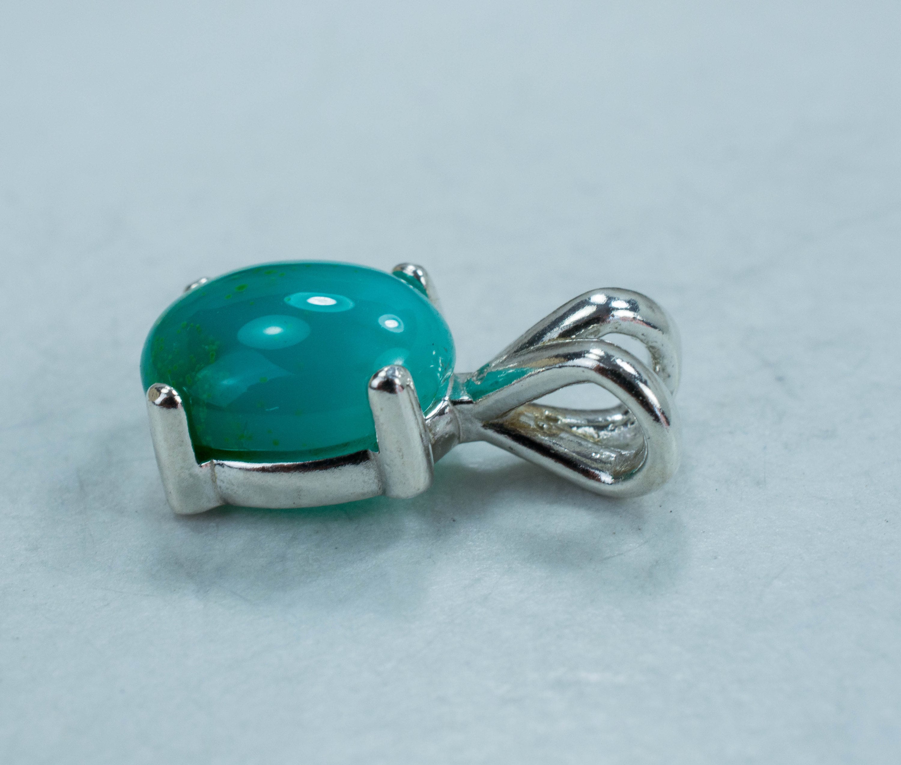 Gem Silica Pendant; Natural Untreated Arizona Chalcedony - Mark Oliver Gems