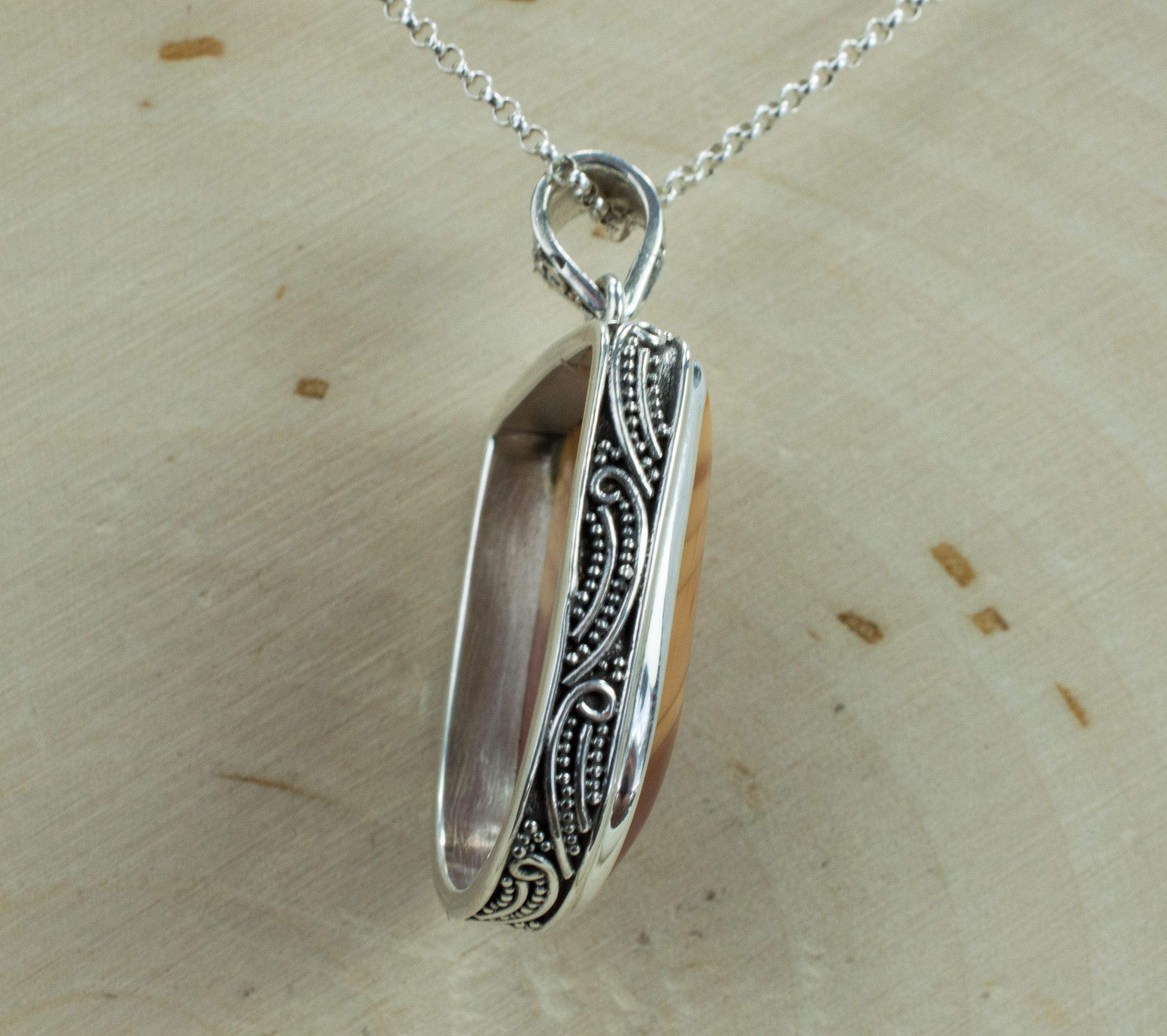 Bruneau Jasper Pendant; Genuine and Untreated Idaho Jasper - Mark Oliver Gems