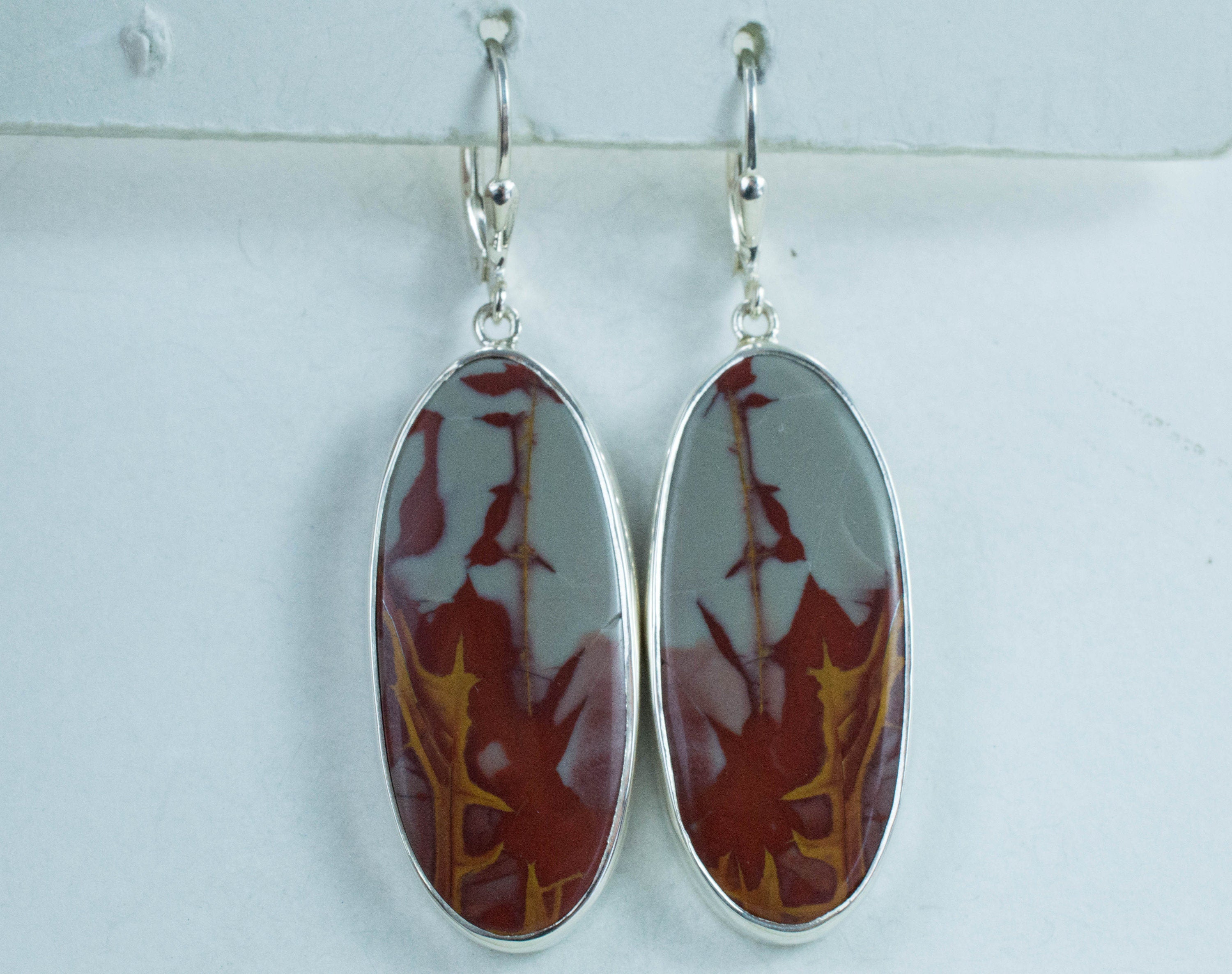 Noreena Jasper Earrings; Genuine and Untreated Australian Jasper - Mark Oliver Gems