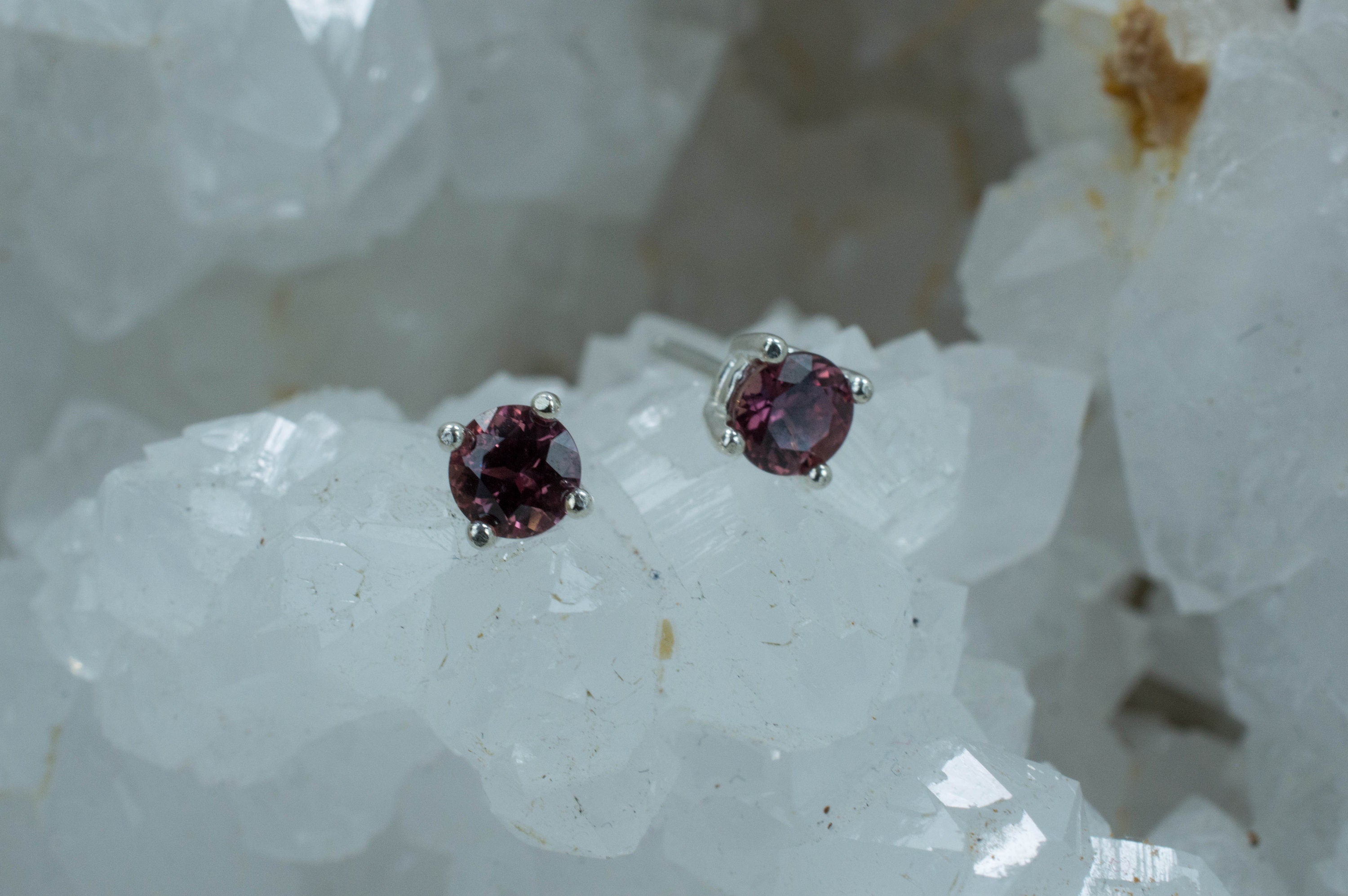 Color Change Sapphire Earrings, Genuine Untreated Mozambique Sapphire - Mark Oliver Gems