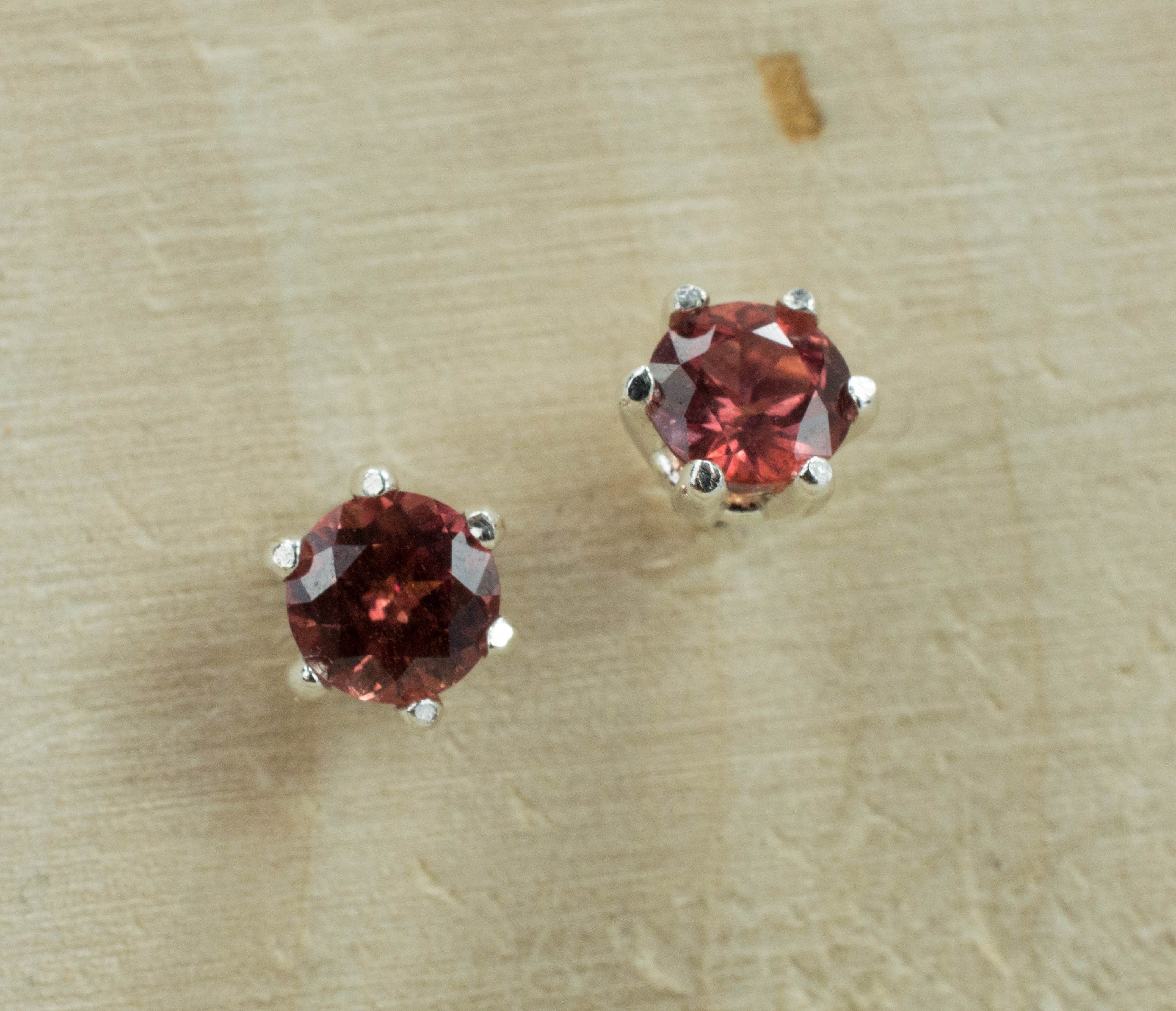 Color Change Sapphire Earrings, Natural Untreated Mozambique Sapphire - Mark Oliver Gems