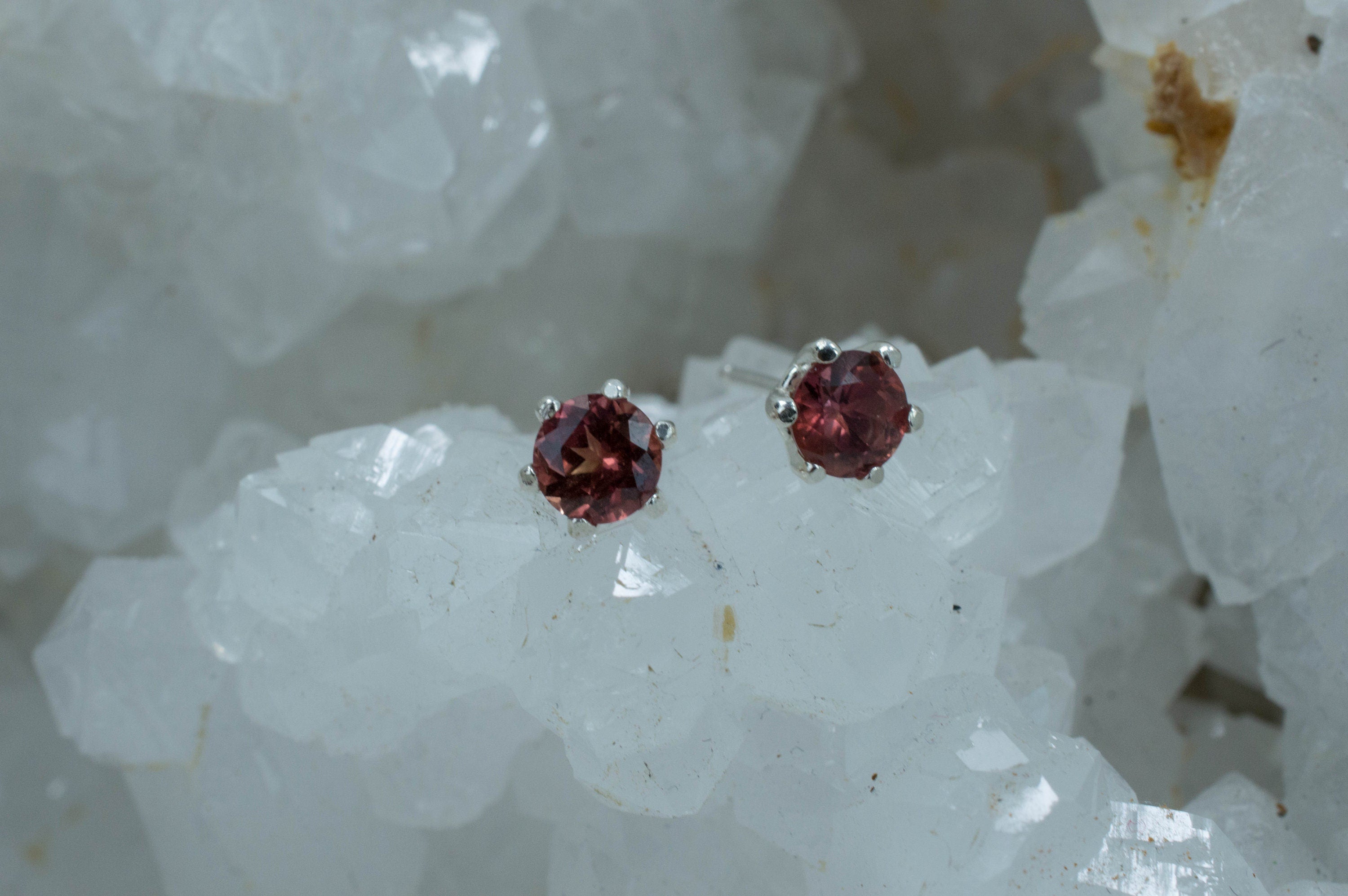 Color Change Sapphire Earrings, Natural Untreated Mozambique Sapphire - Mark Oliver Gems