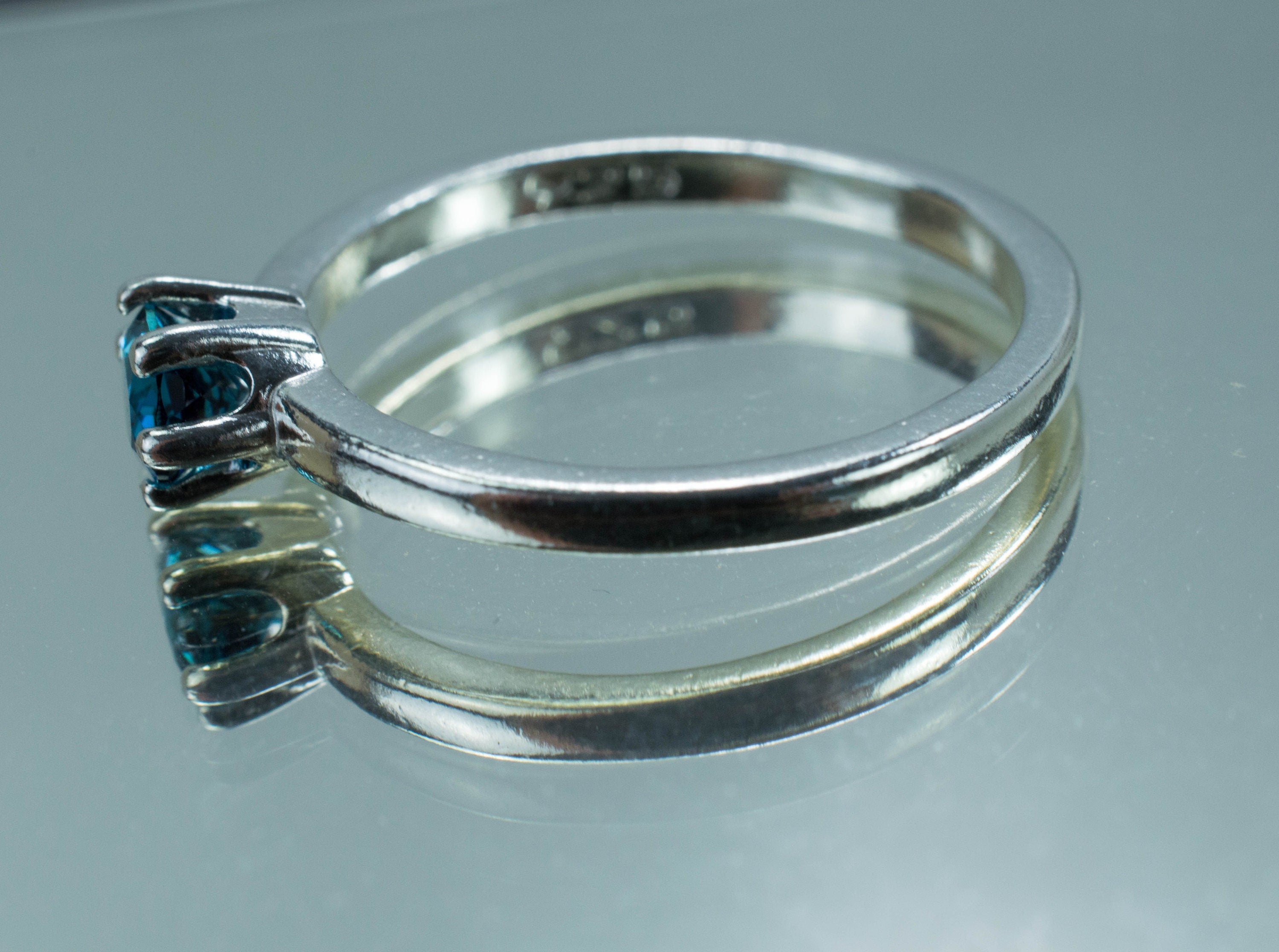 Indicolite Tourmaline Ring, Genuine Untreated Afghanistan Tourmaline - Mark Oliver Gems