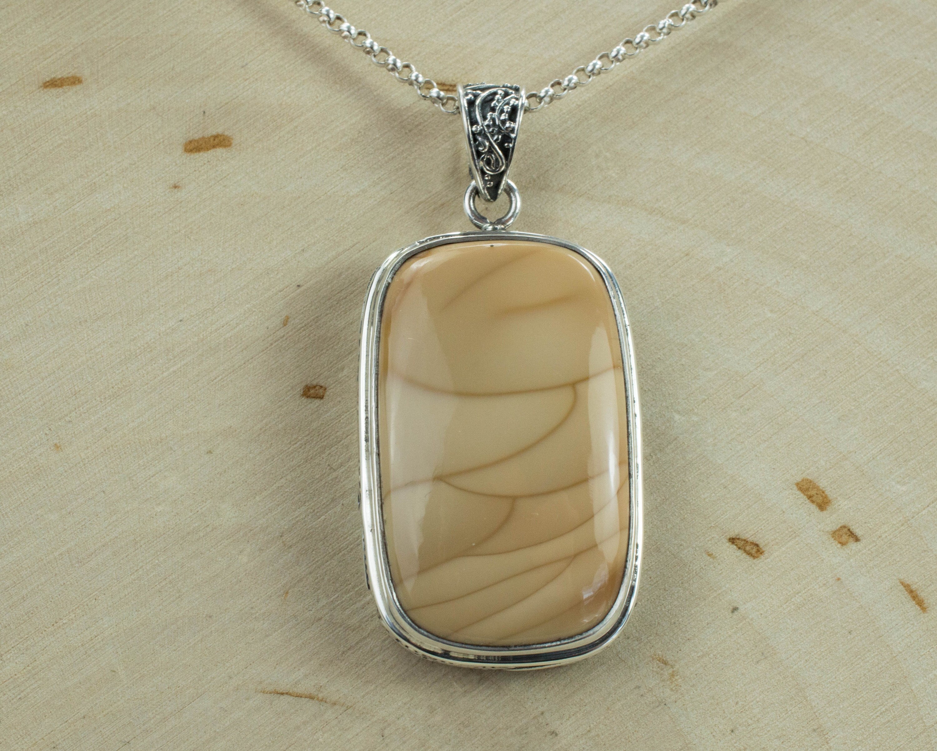 Bruneau Jasper Pendant; Genuine Untreated Idaho Jasper - Mark Oliver Gems