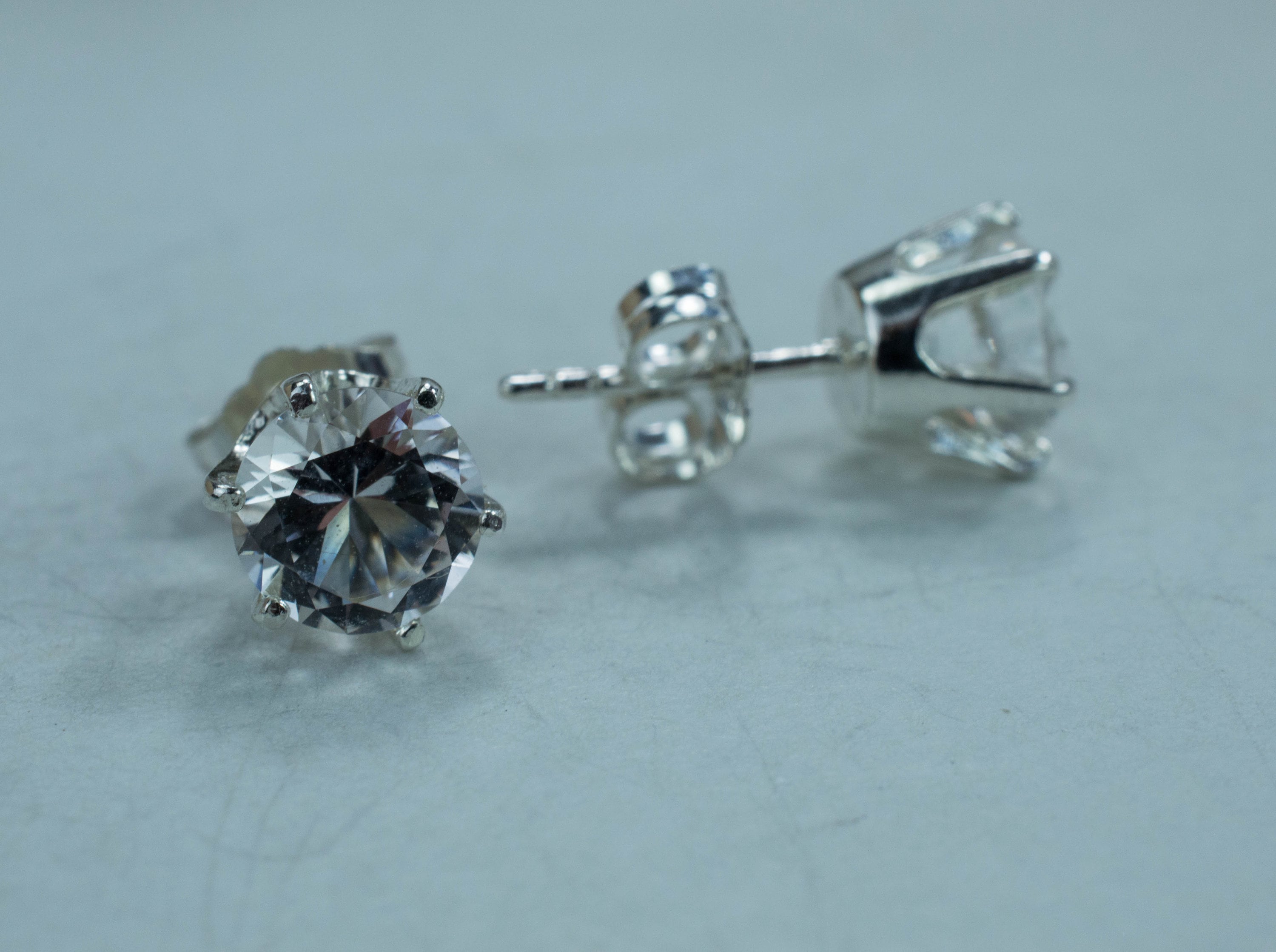 Danburite Earrings; Natural Untreated Mexico Danburite; 1.510cts - Mark Oliver Gems