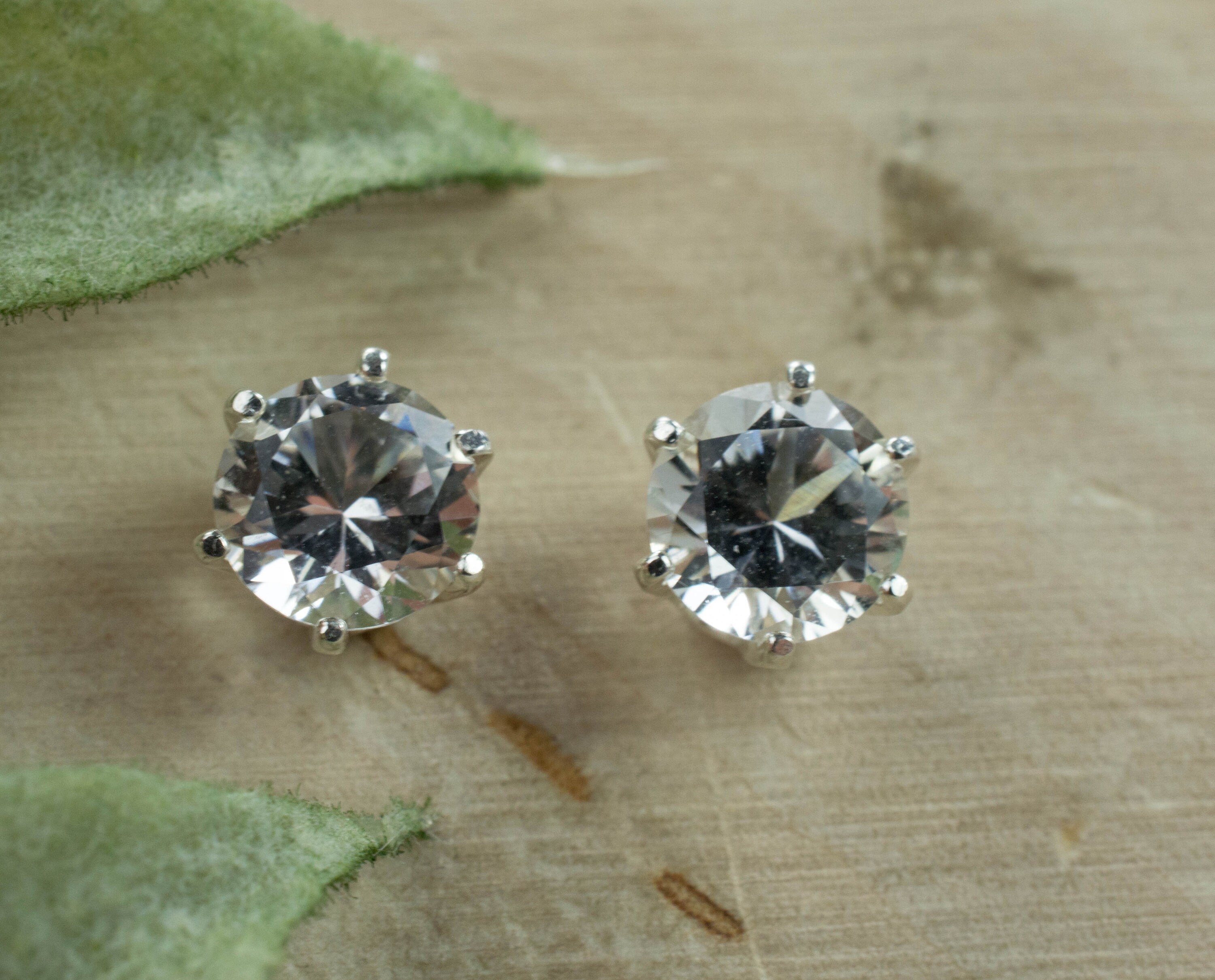 Danburite Earrings; Natural Untreated Mexico Danburite; 1.510cts - Mark Oliver Gems