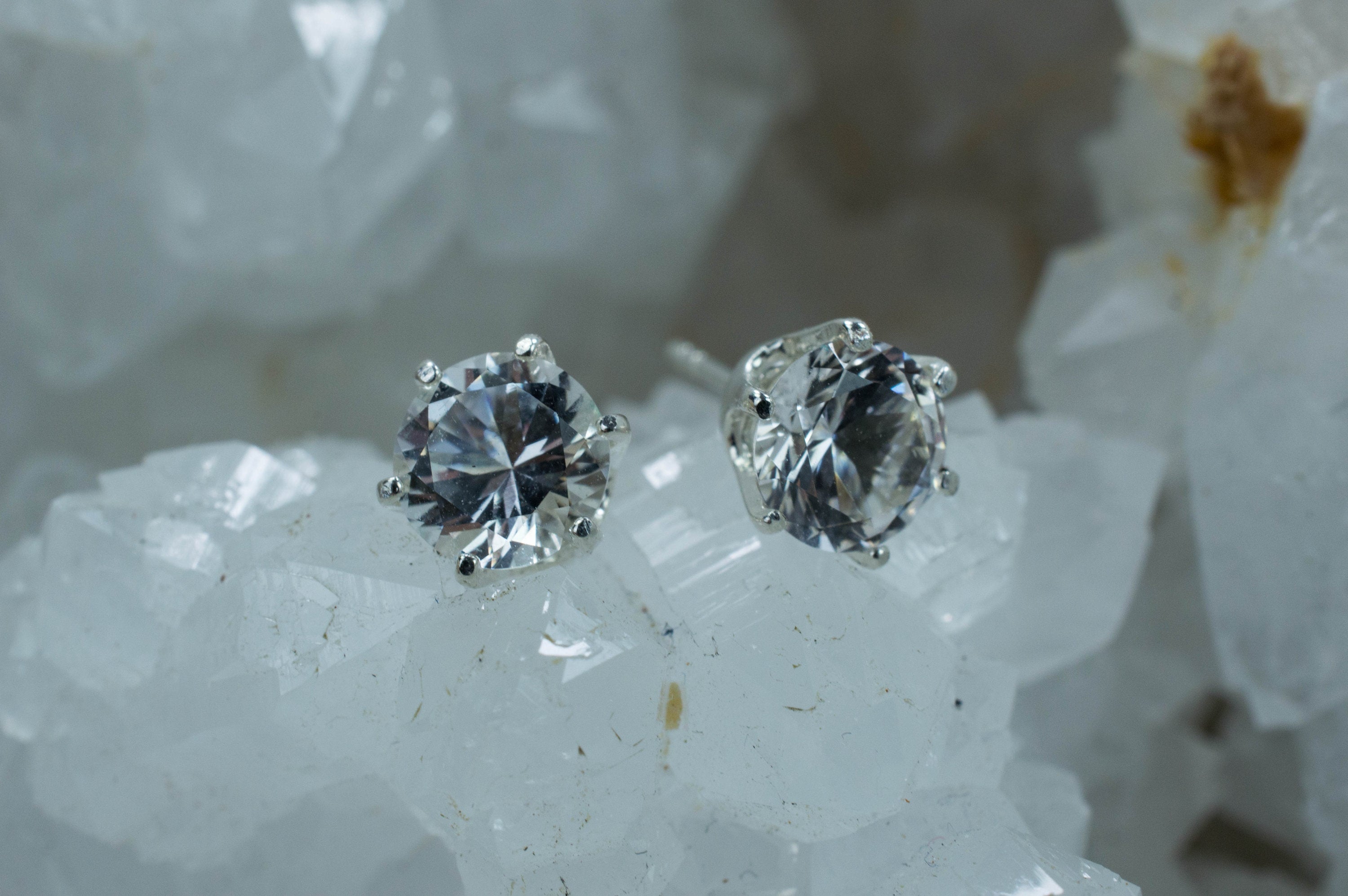 Danburite Earrings; Natural Untreated Mexico Danburite; 1.510cts - Mark Oliver Gems