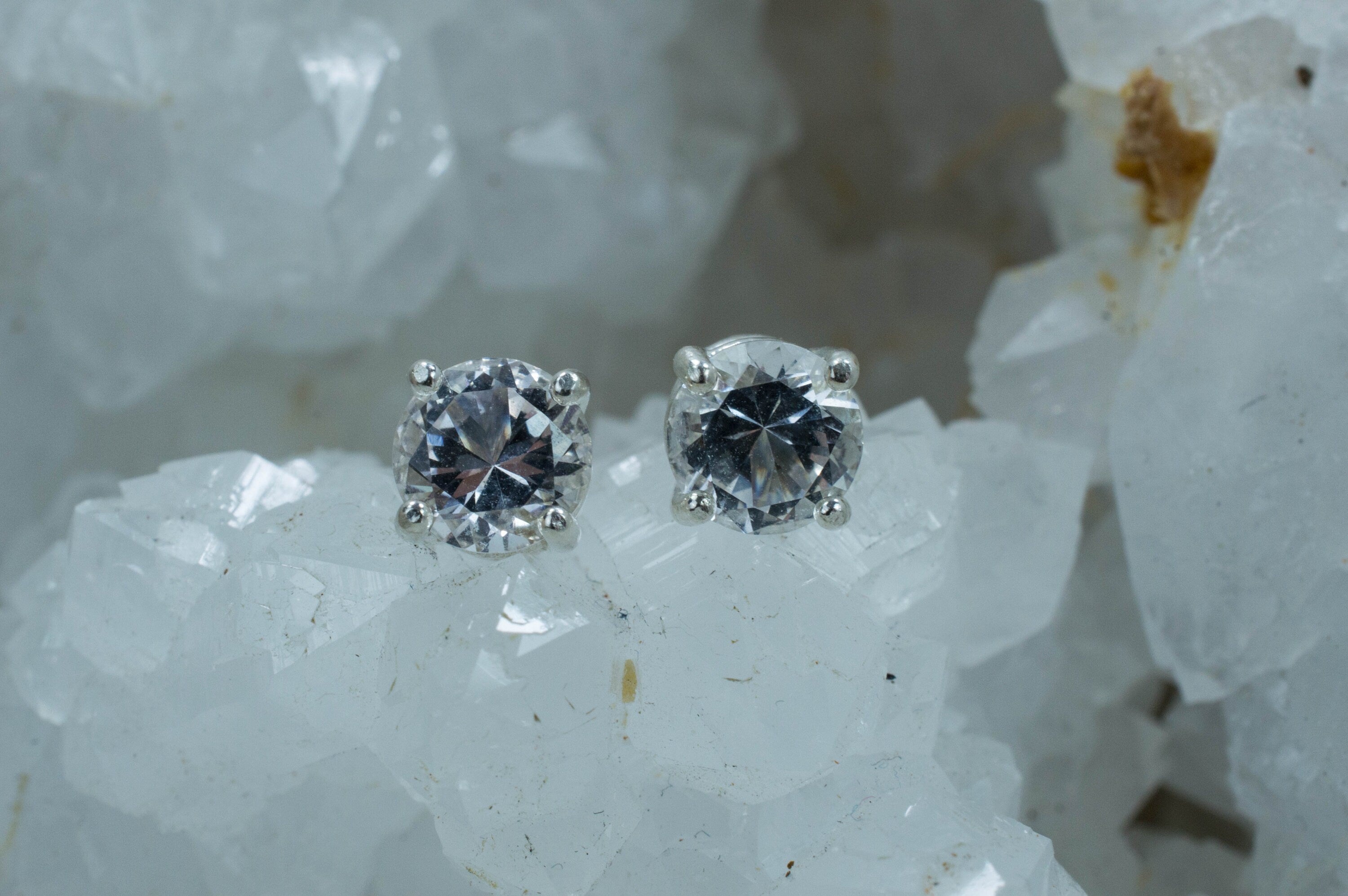 Danburite Earrings; Natural Untreated Mexico Danburite; 1.520cts - Mark Oliver Gems