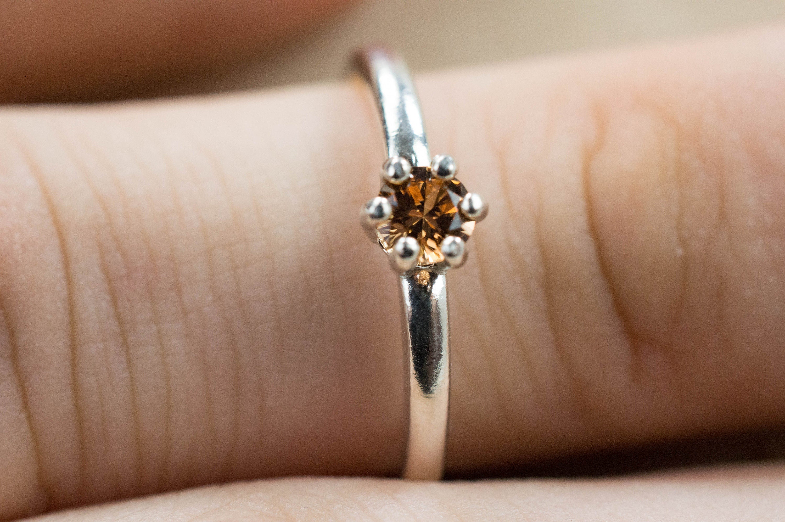 Tunduru Garnet Ring; Genuine Untreated Tanzania Garnet - Mark Oliver Gems