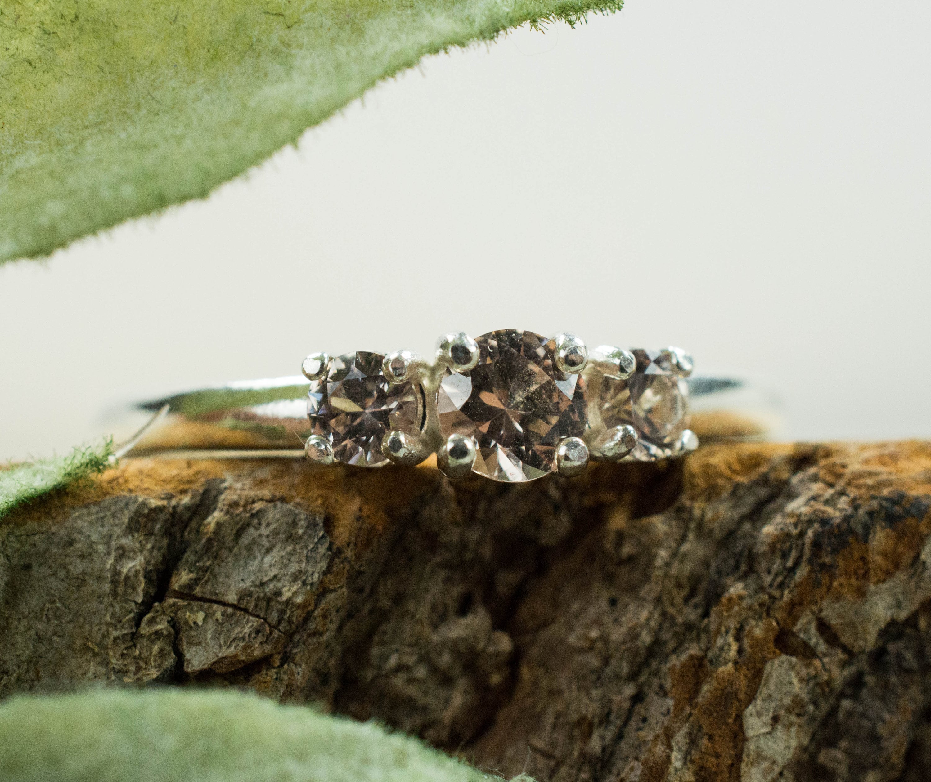 Champagne Garnet Ring, Genuine Untreated Tanzanian Garnets - Mark Oliver Gems