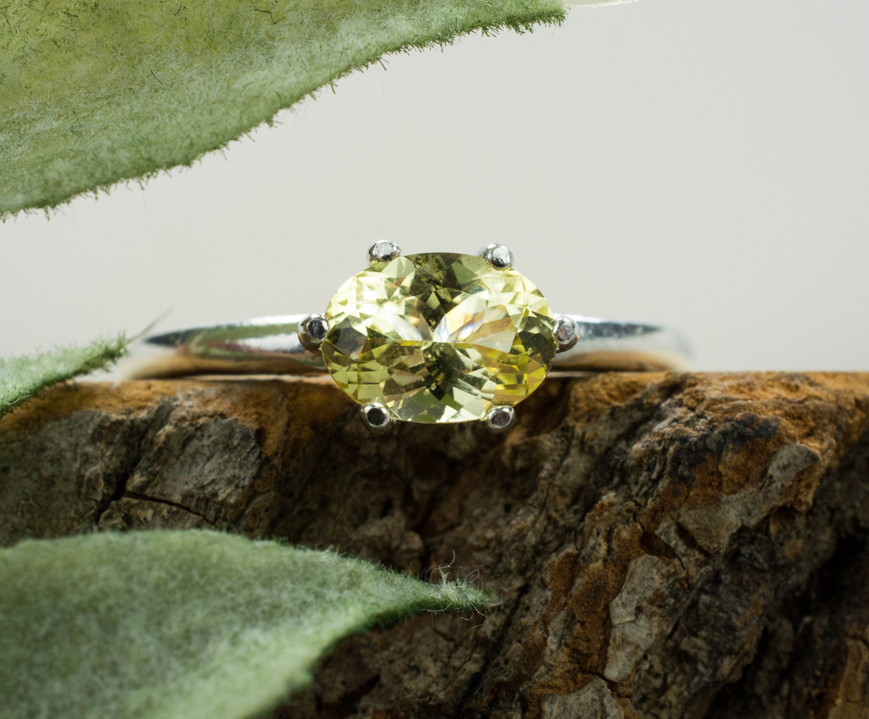 Yellow Danburite Ring; Genuine Untreated Tanzania Danburite - Mark Oliver Gems