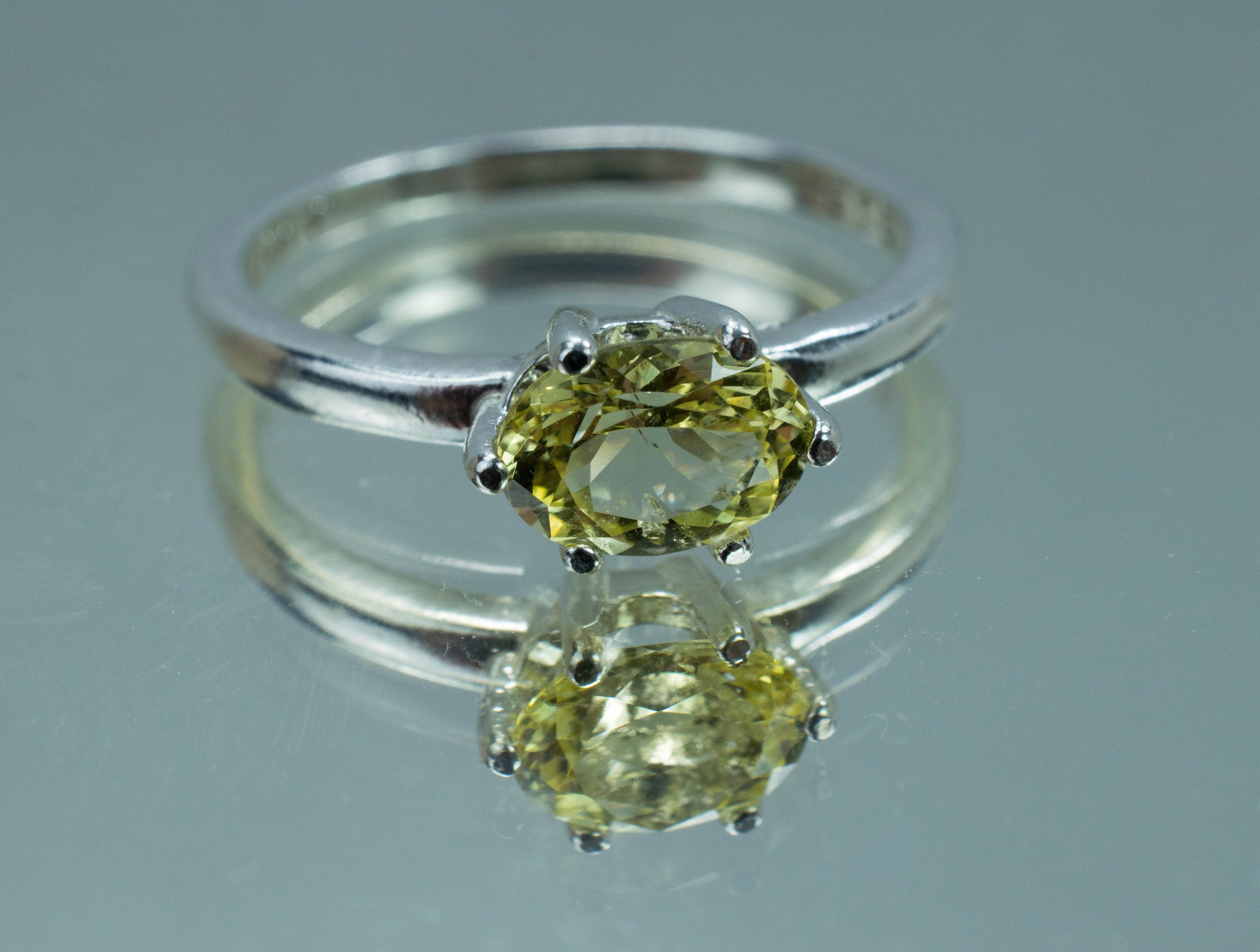 Yellow Danburite Ring; Genuine Untreated Tanzania Danburite - Mark Oliver Gems