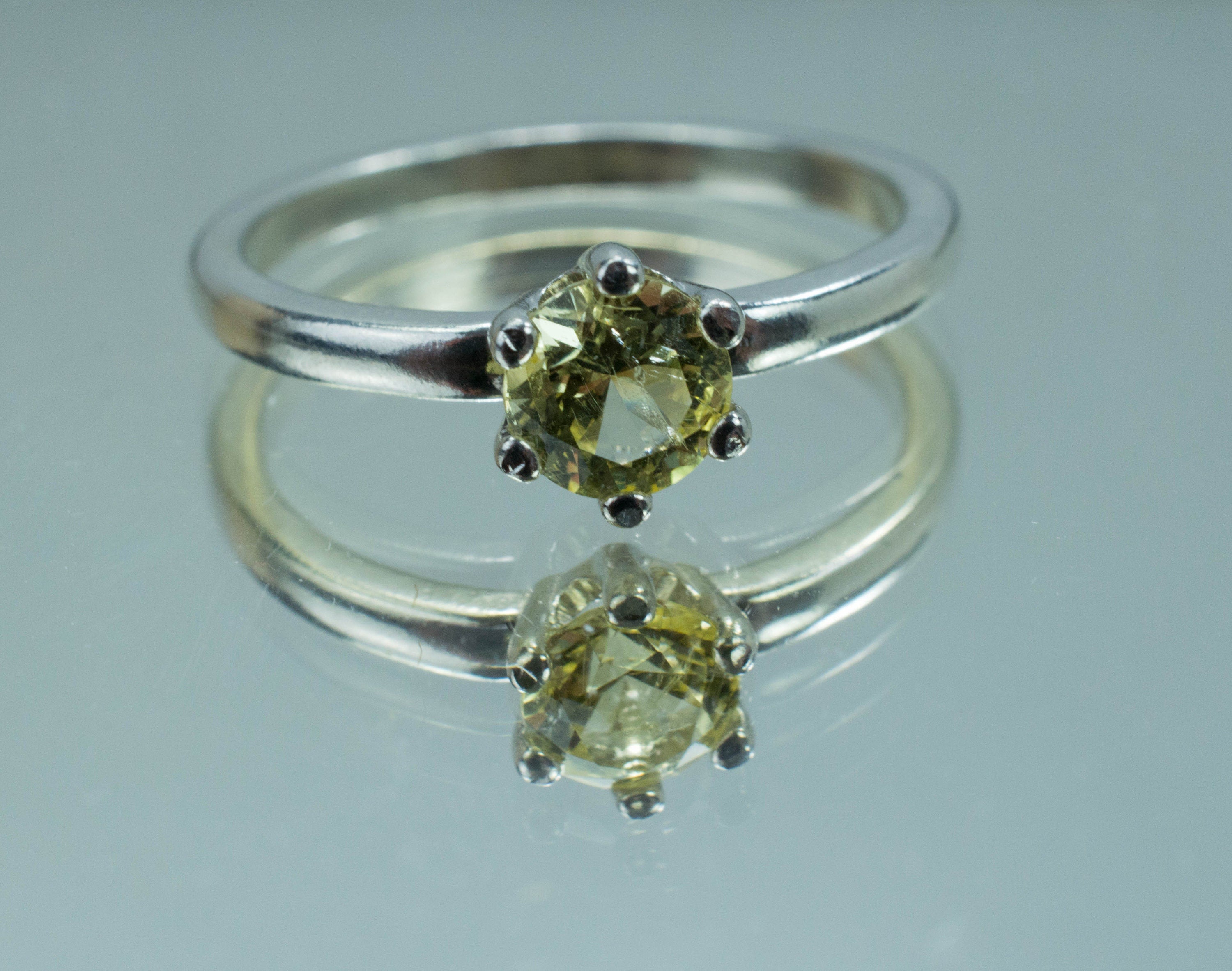 Yellow Danburite Ring; Genuine Untreated Tanzanian Danburite - Mark Oliver Gems