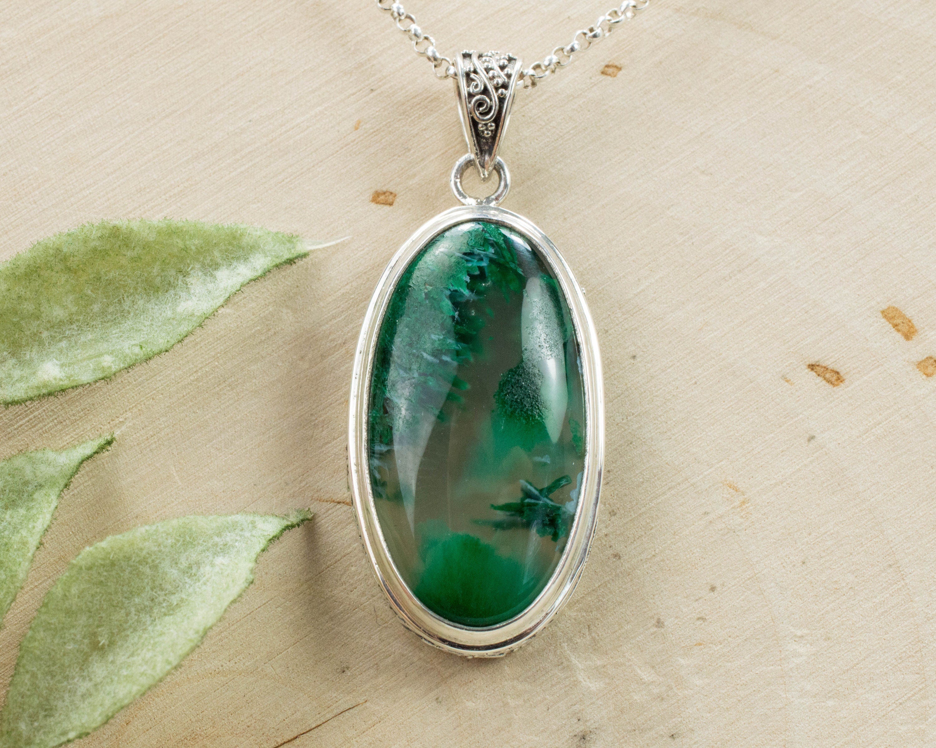 Chrysocolla and Malachite Pendant; Genuine Untreated Australia Chrysocolla - Mark Oliver Gems