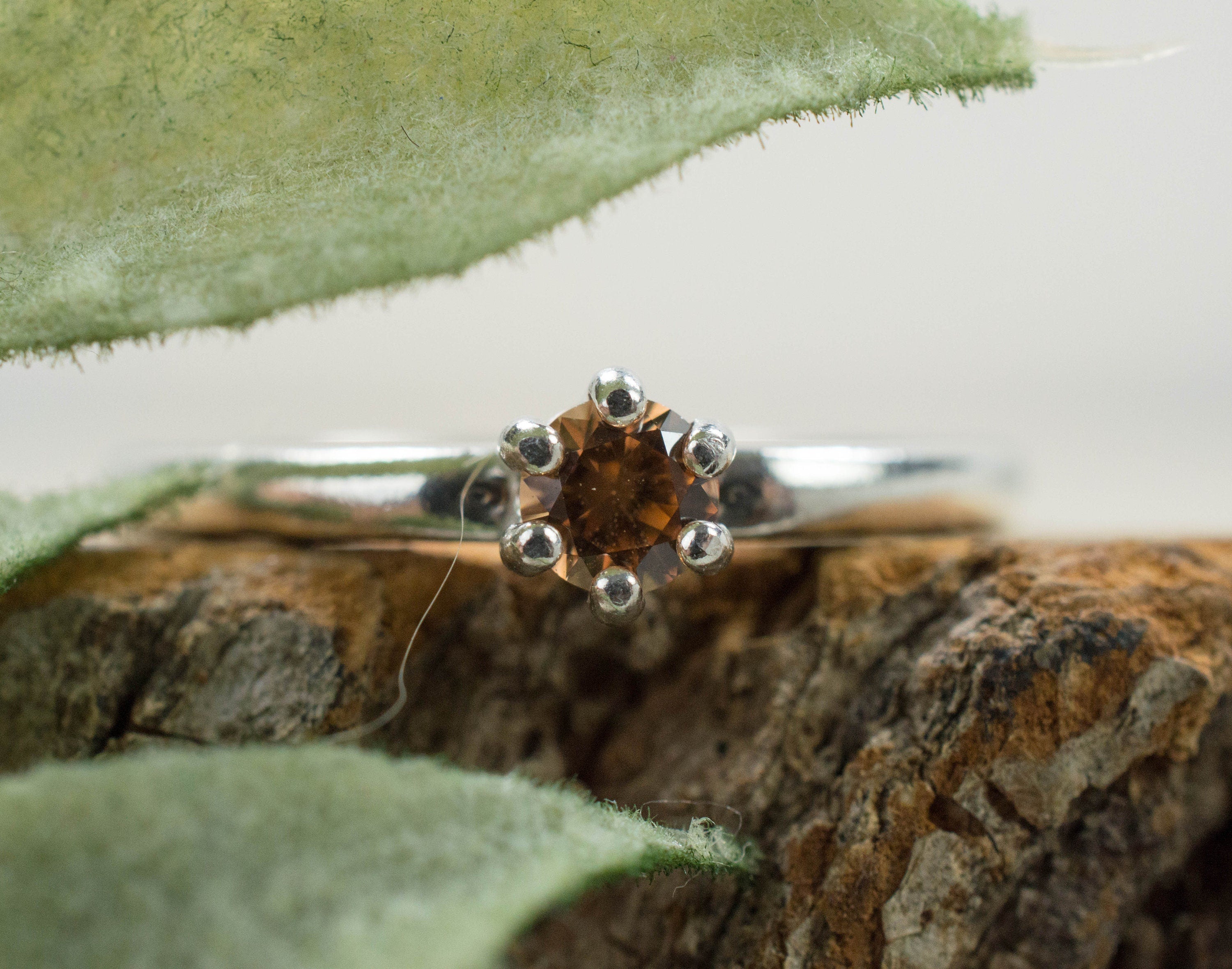 Tunduru Garnet Ring; Genuine Untreated Tanzania Garnet - Mark Oliver Gems