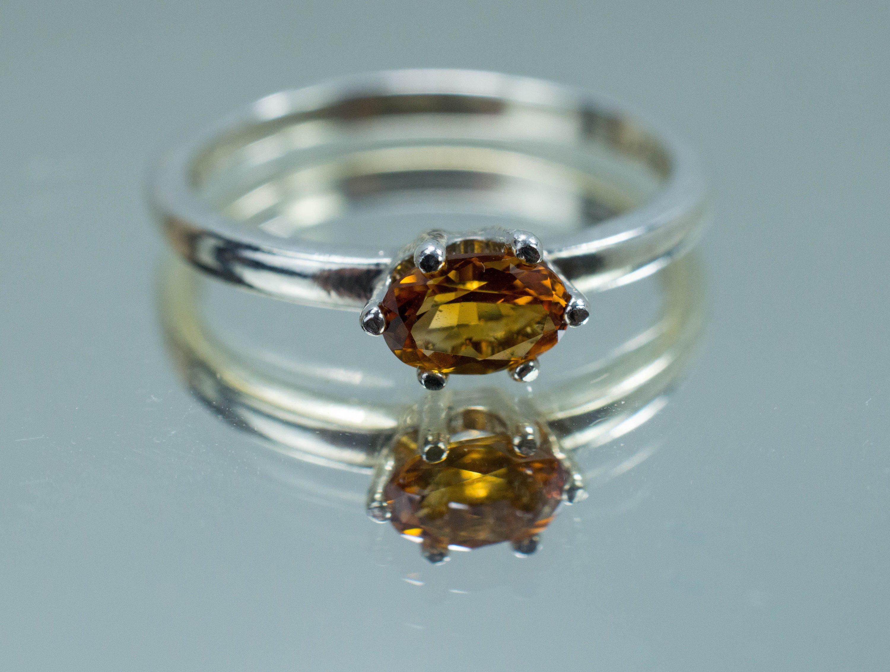 Citrine Ring; Genuine Untreated Uruguay Citrine - Mark Oliver Gems