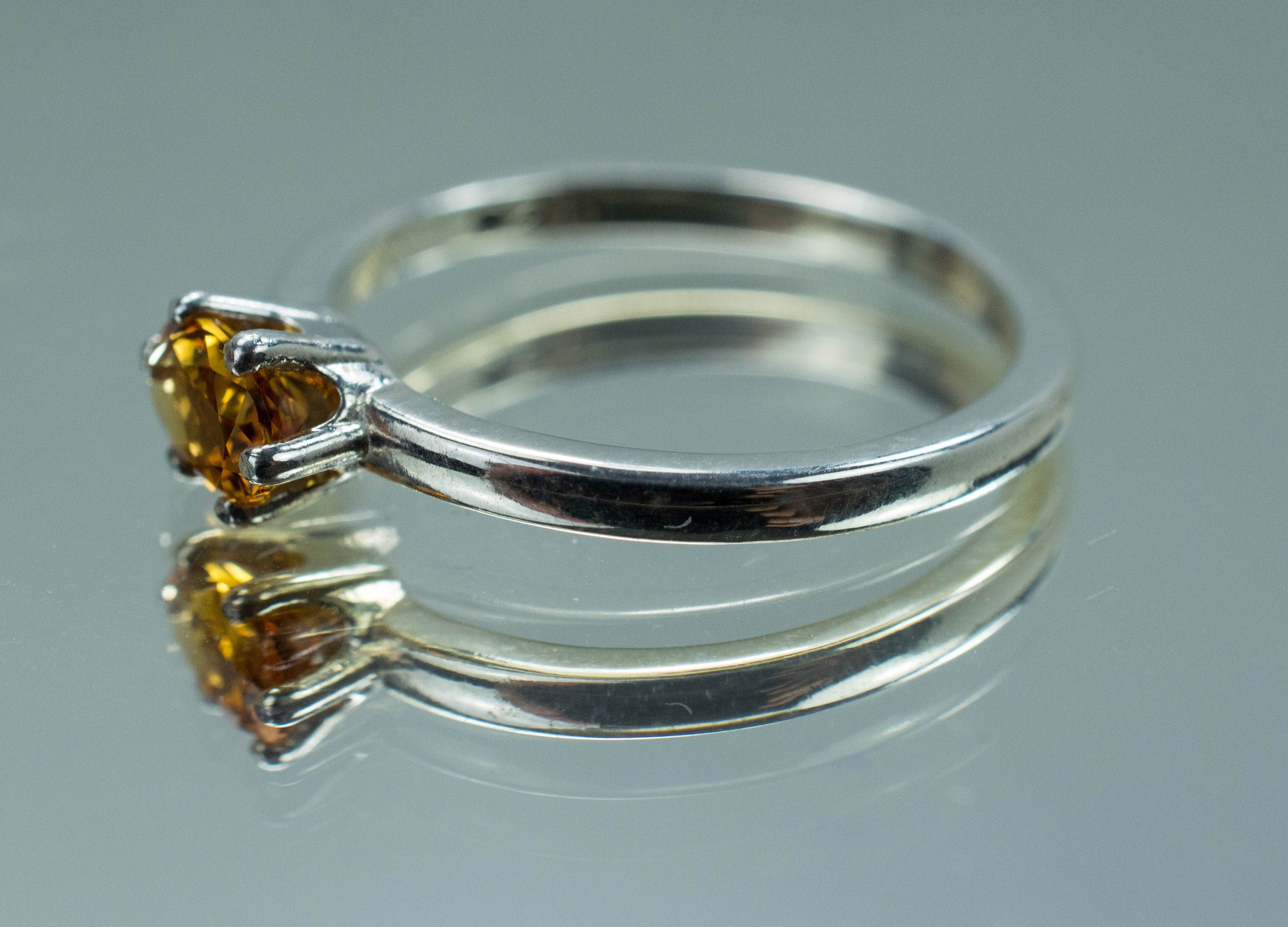 Citrine Ring; Genuine Untreated Uruguay Citrine - Mark Oliver Gems