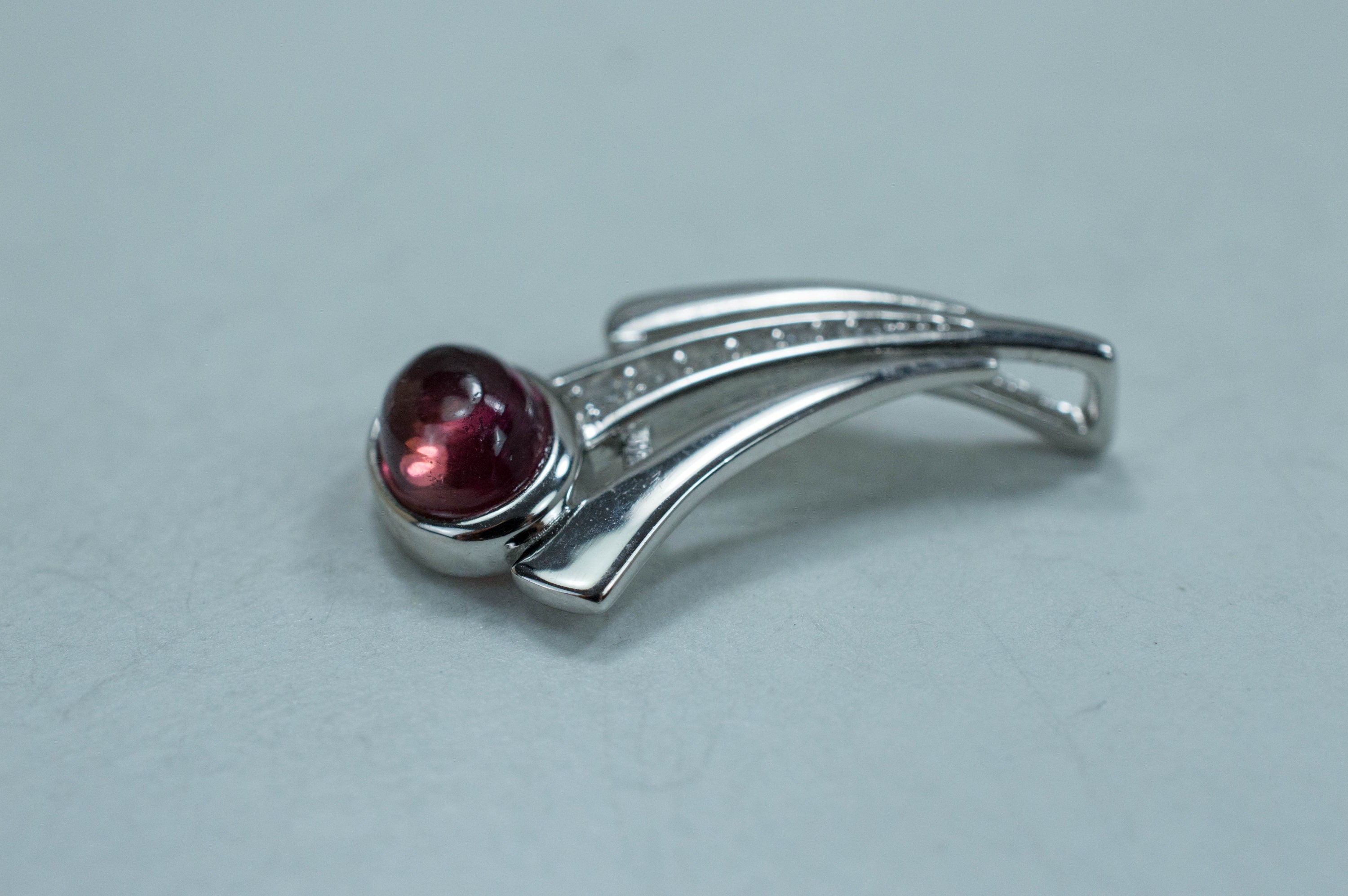 Pink Tourmaline Pendant, Genuine Untreated Brazil Tourmaline - Mark Oliver Gems