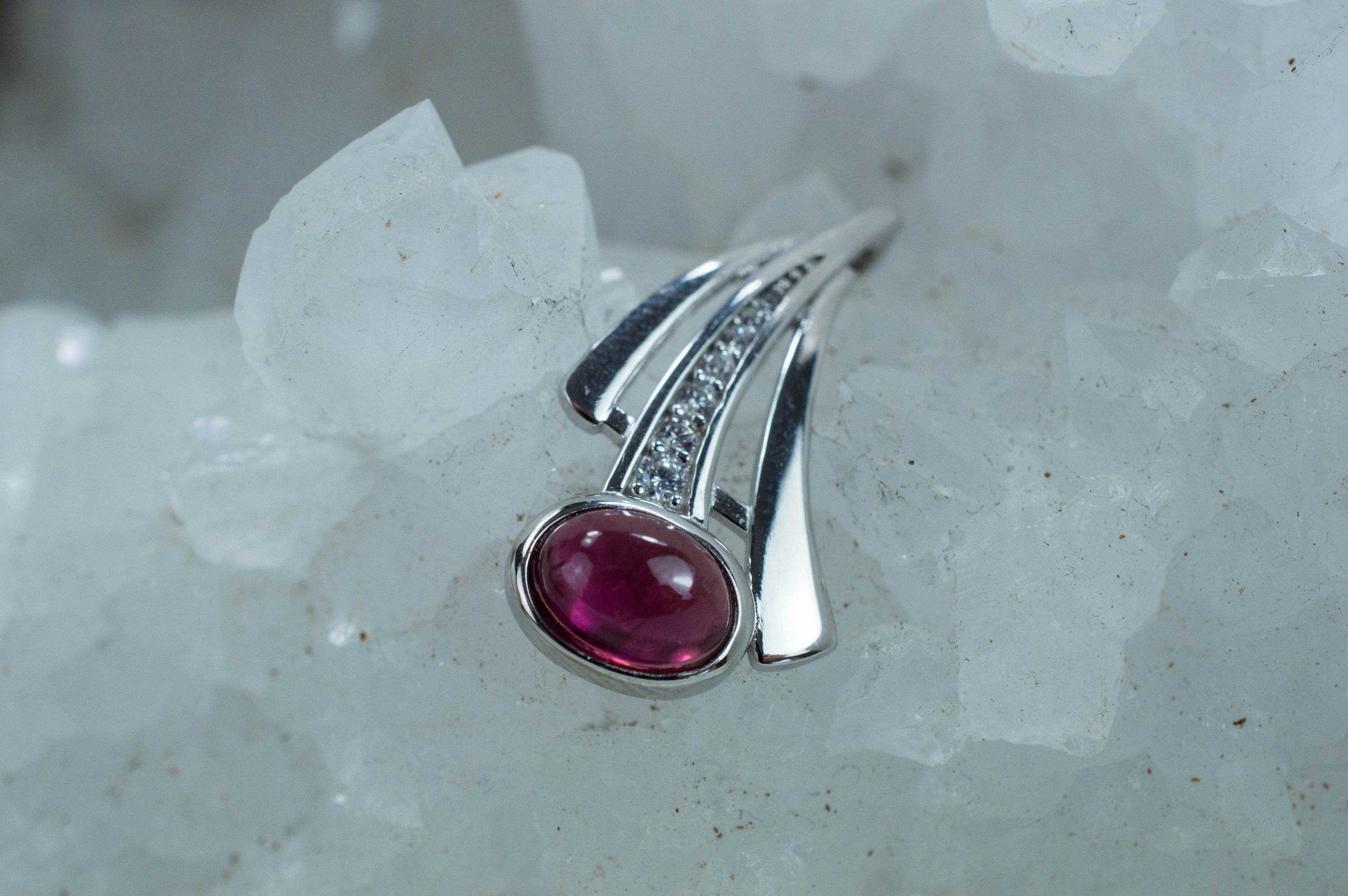 Pink Tourmaline Pendant, Genuine Untreated Brazil Tourmaline - Mark Oliver Gems