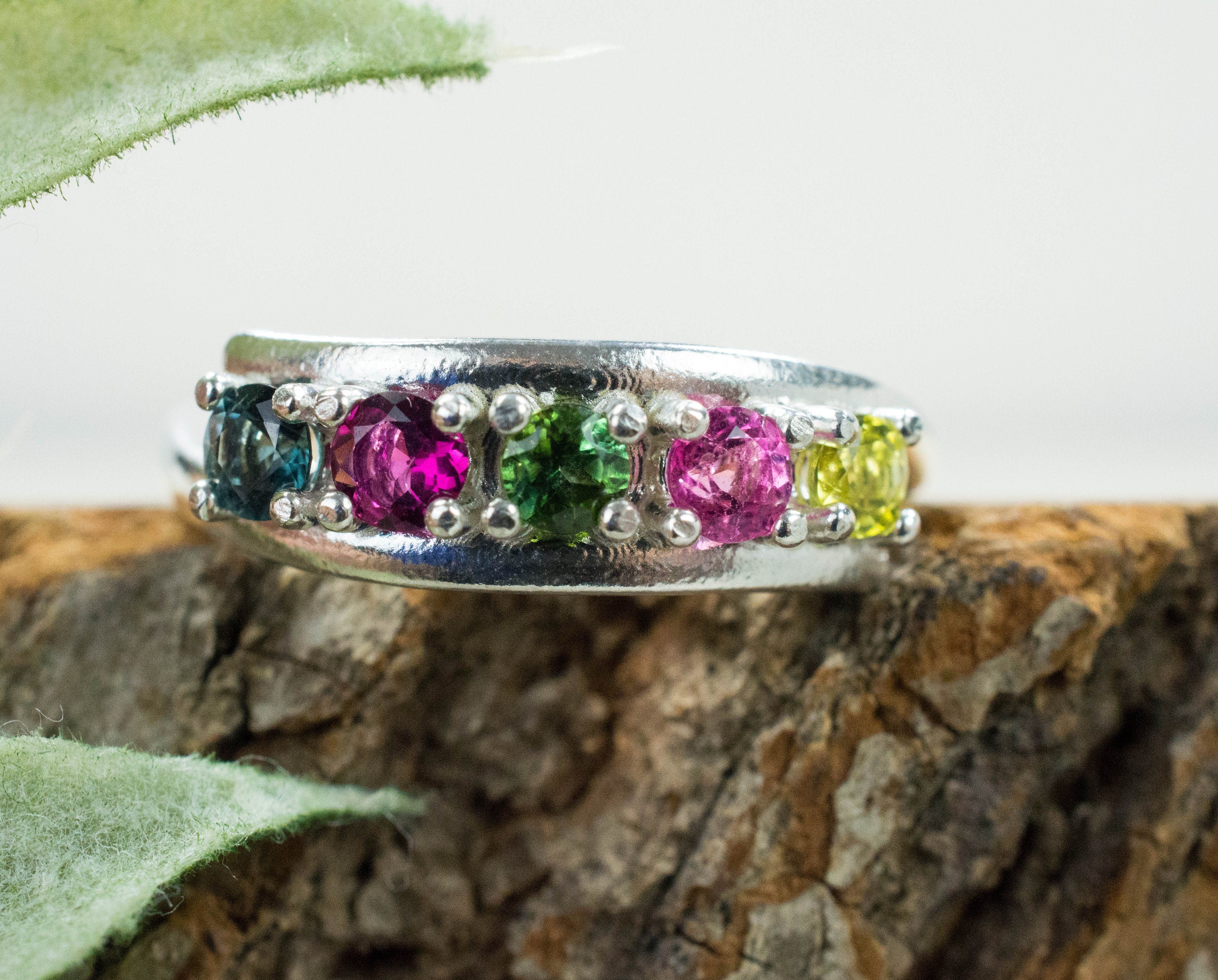 Tourmaline Ring, Genuine Untreated Tourmaline - Mark Oliver Gems