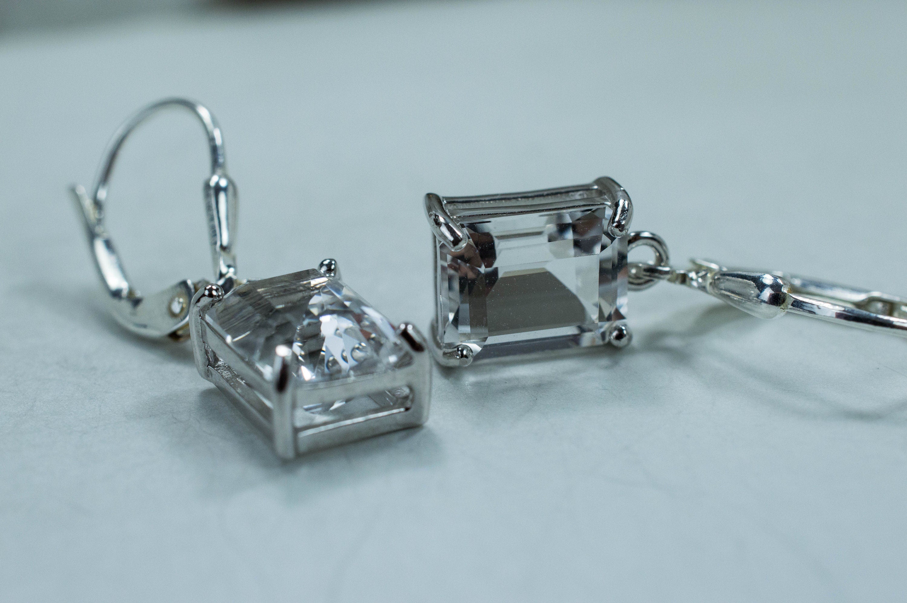 Tanzanian Quartz Earrings, Genuine High Quality Tanzanian Quartz - Mark Oliver Gems