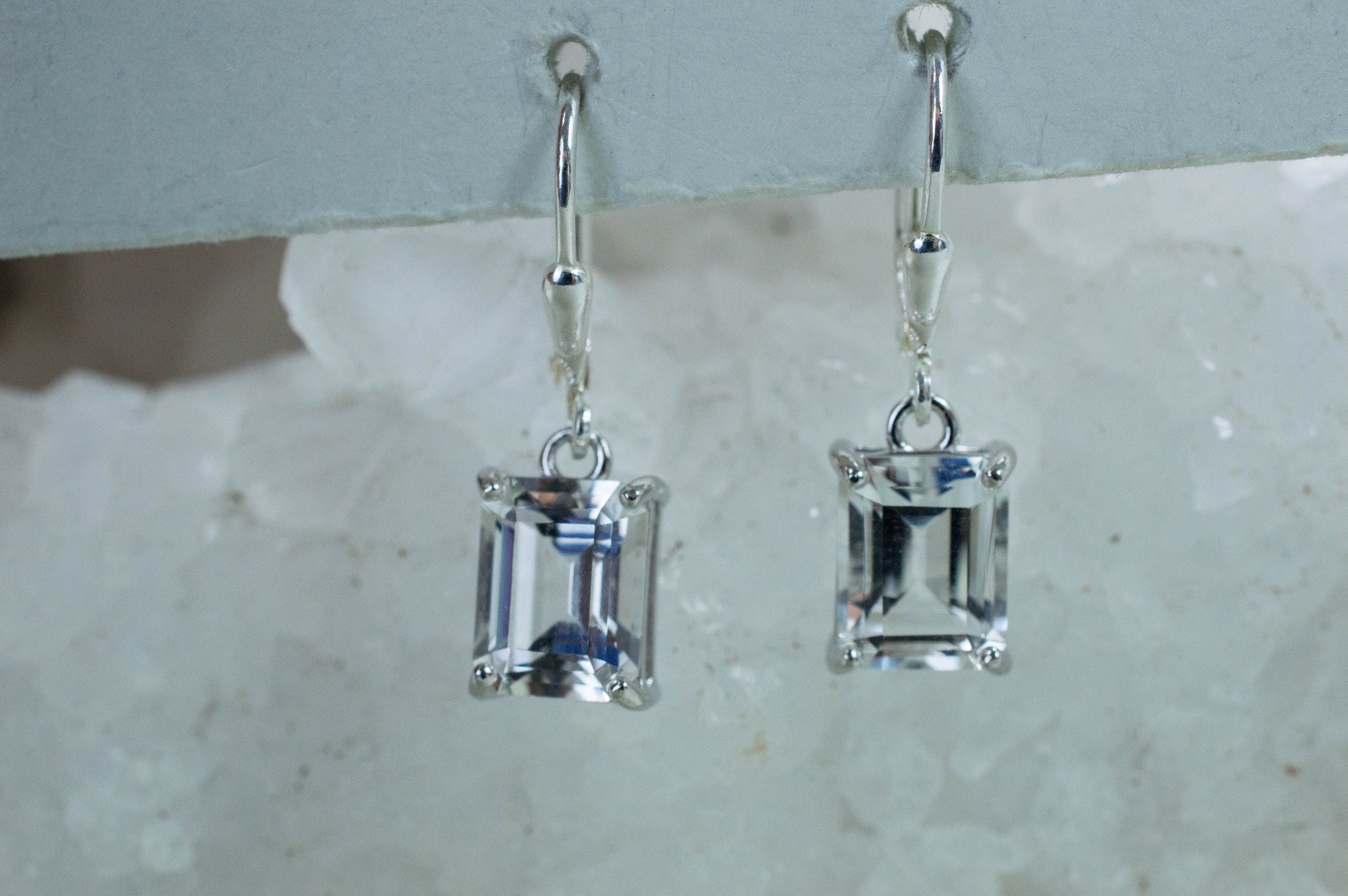 Tanzanian Quartz Earrings, Genuine High Quality Tanzanian Quartz - Mark Oliver Gems