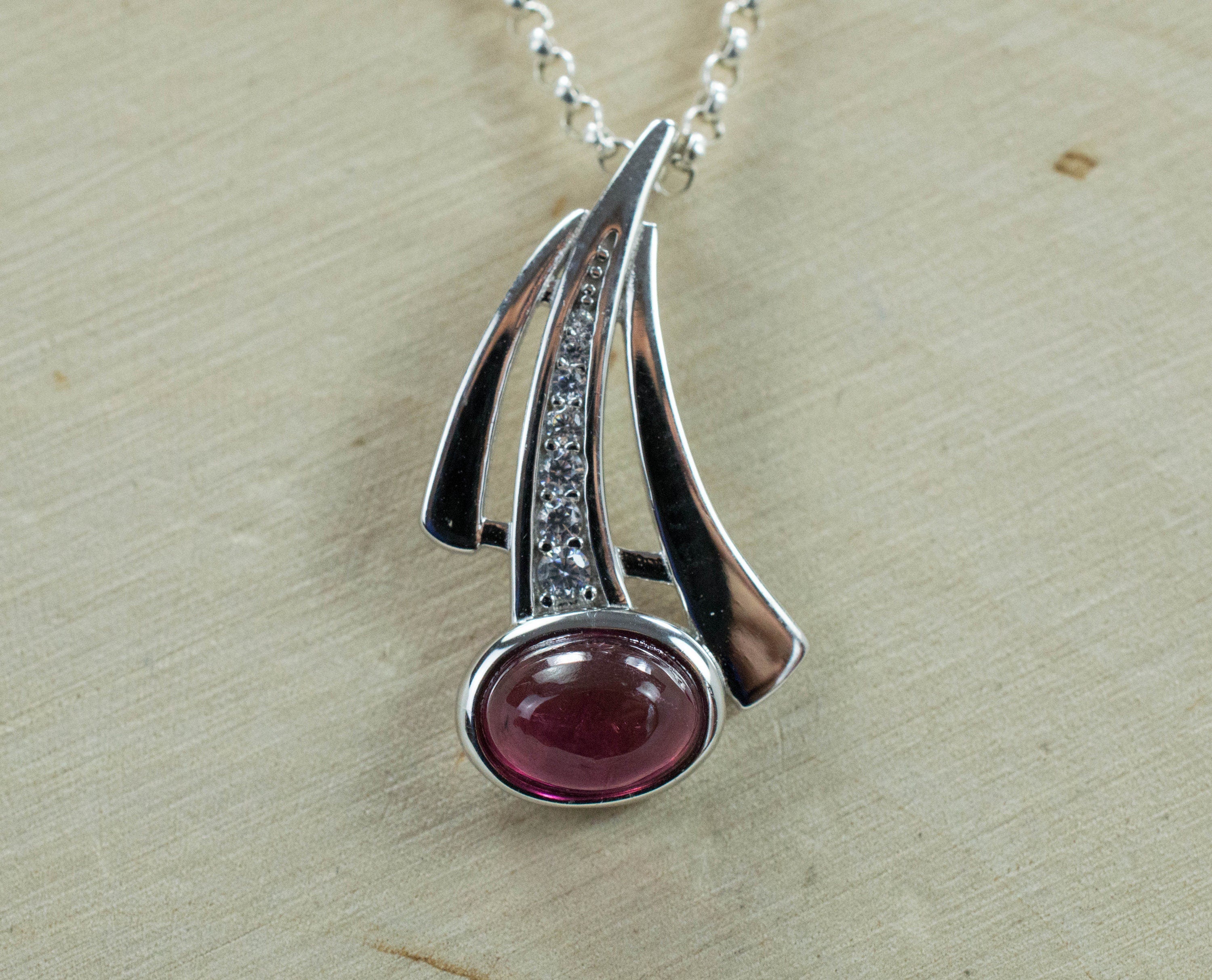 Pink Tourmaline Pendant, Genuine Untreated Brazil Tourmaline - Mark Oliver Gems