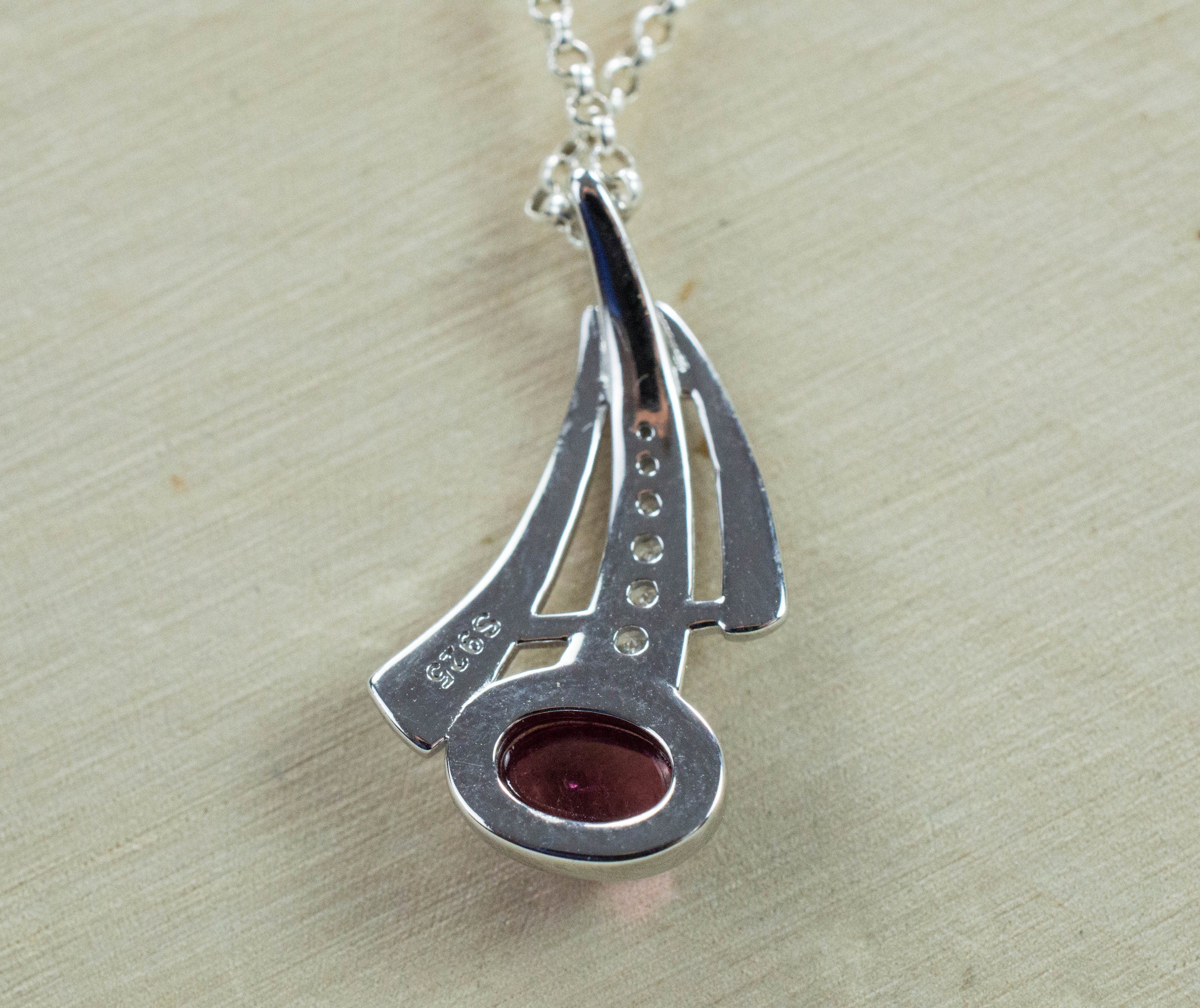 Pink Tourmaline Pendant, Genuine Untreated Brazil Tourmaline - Mark Oliver Gems