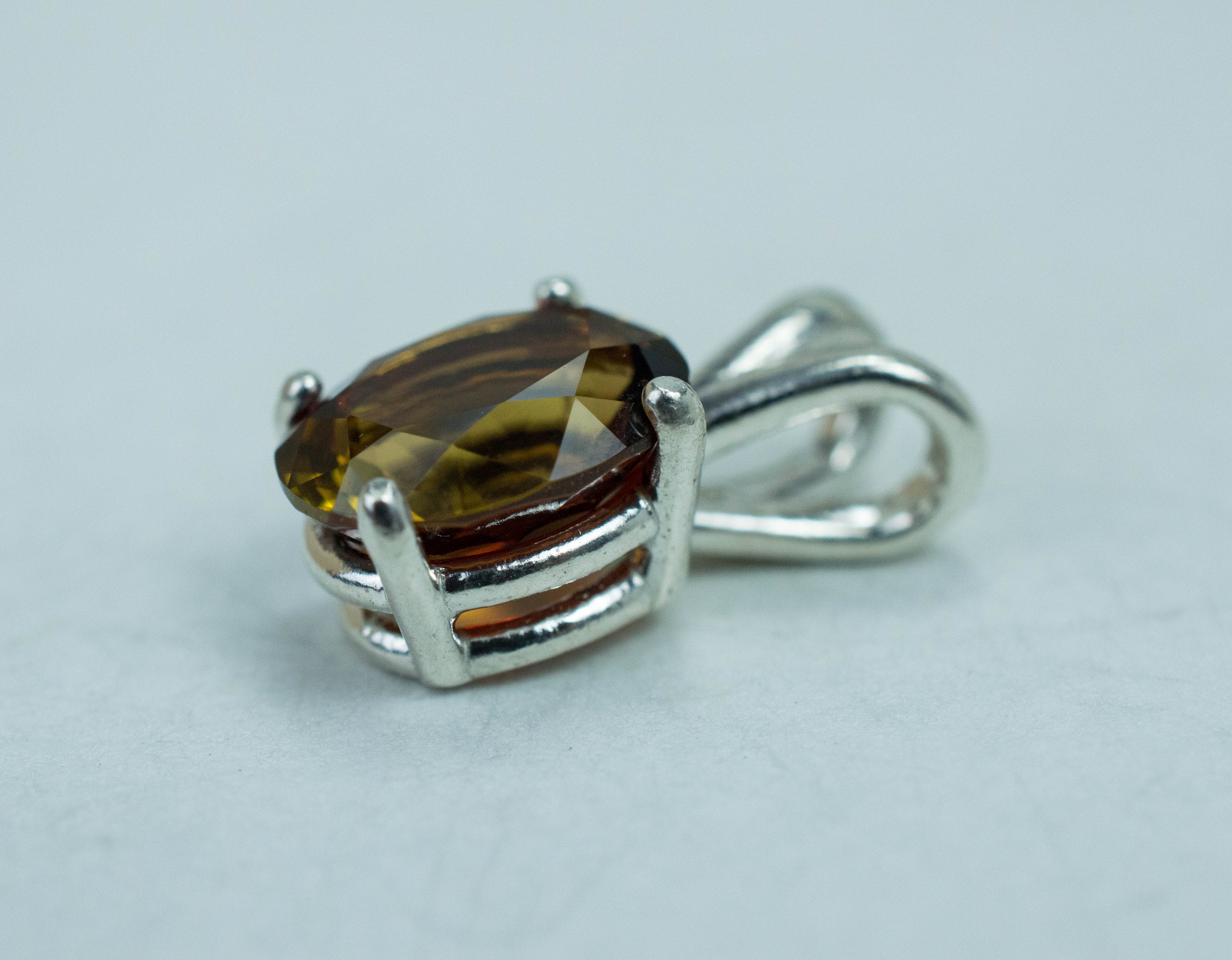 Sunset Tourmaline Pendant; Natural Untreated Tanzanian Tourmaline - Mark Oliver Gems