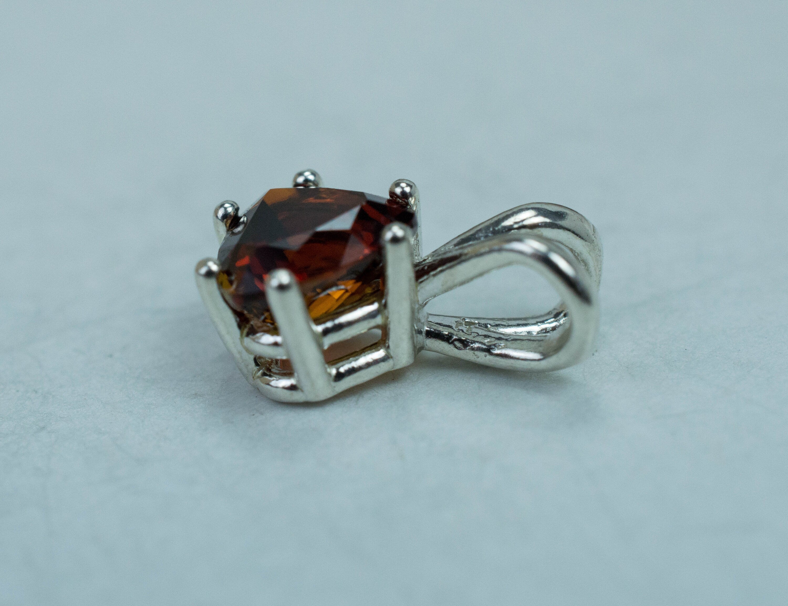 Sunset Tourmaline Pendant; Natural Untreated Tanzania Tourmaline - Mark Oliver Gems