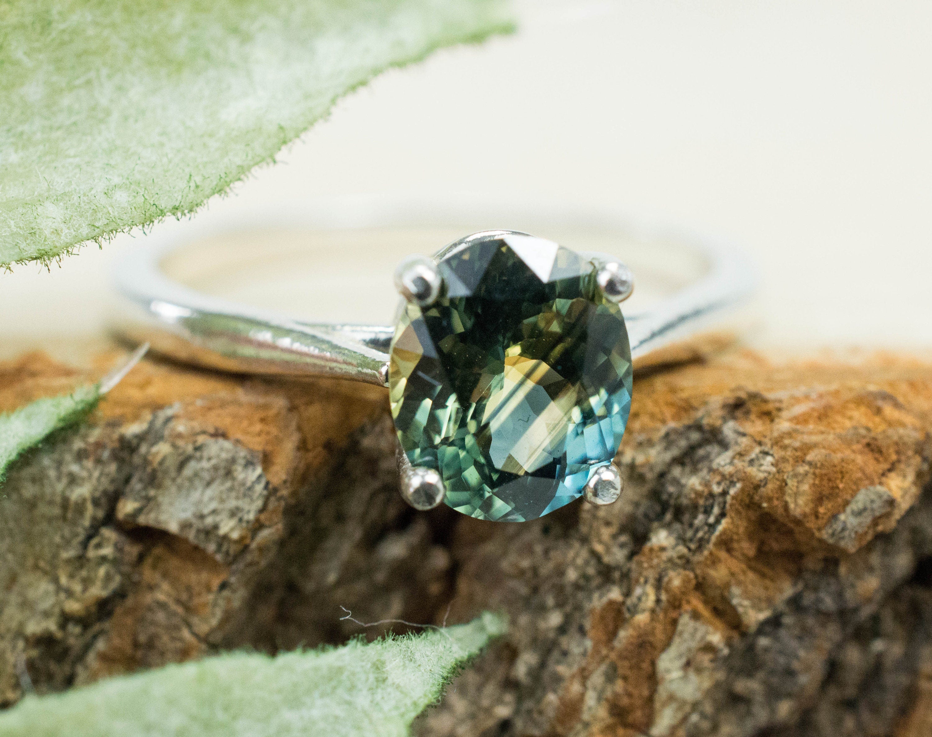 Australian Sapphire Ring, Genuine Parti Sapphire; 1.600cts - Mark Oliver Gems