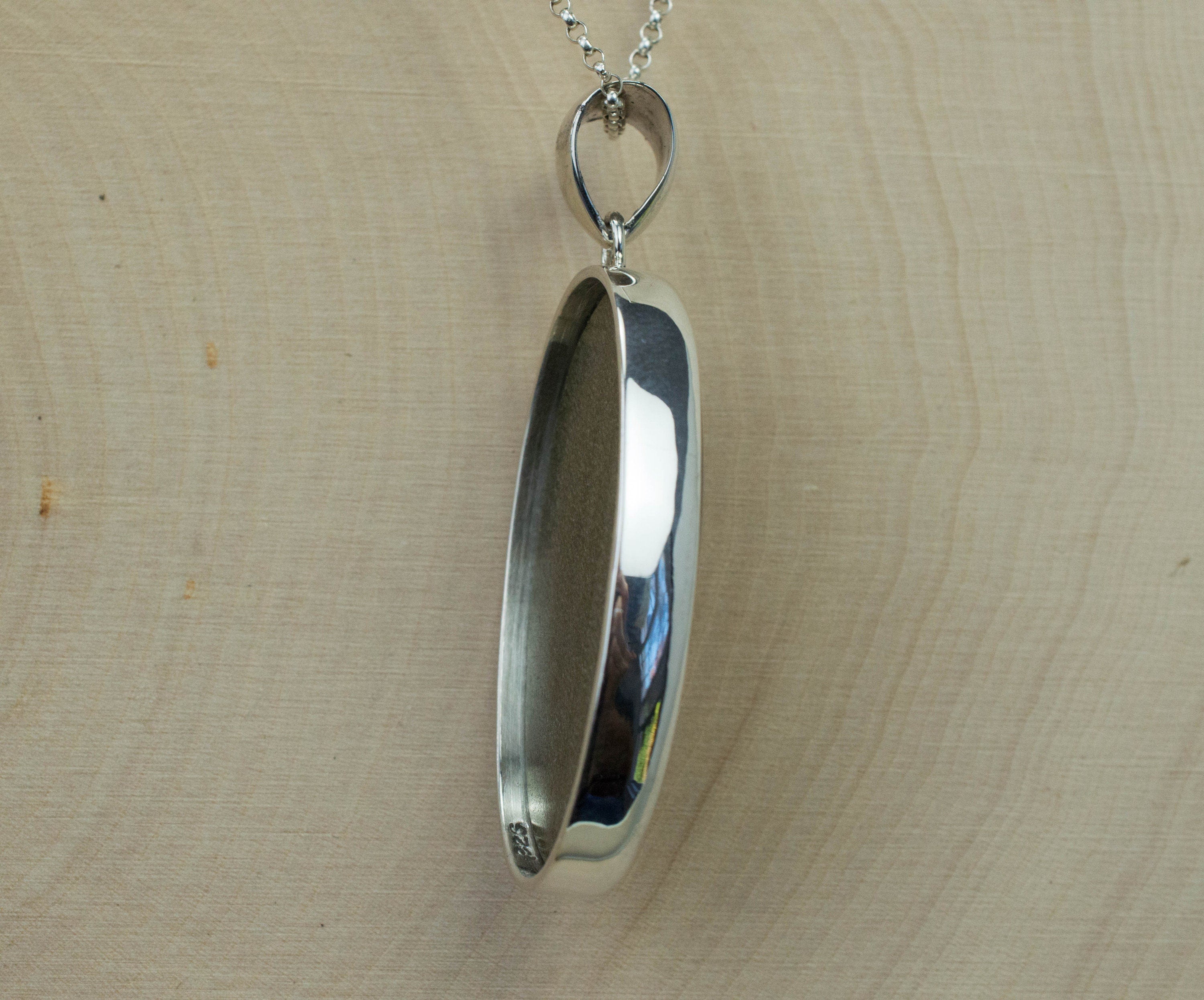 Obsidian Pendant; Genuine Untreated Mexico Gold Sheen Obsidian - Mark Oliver Gems